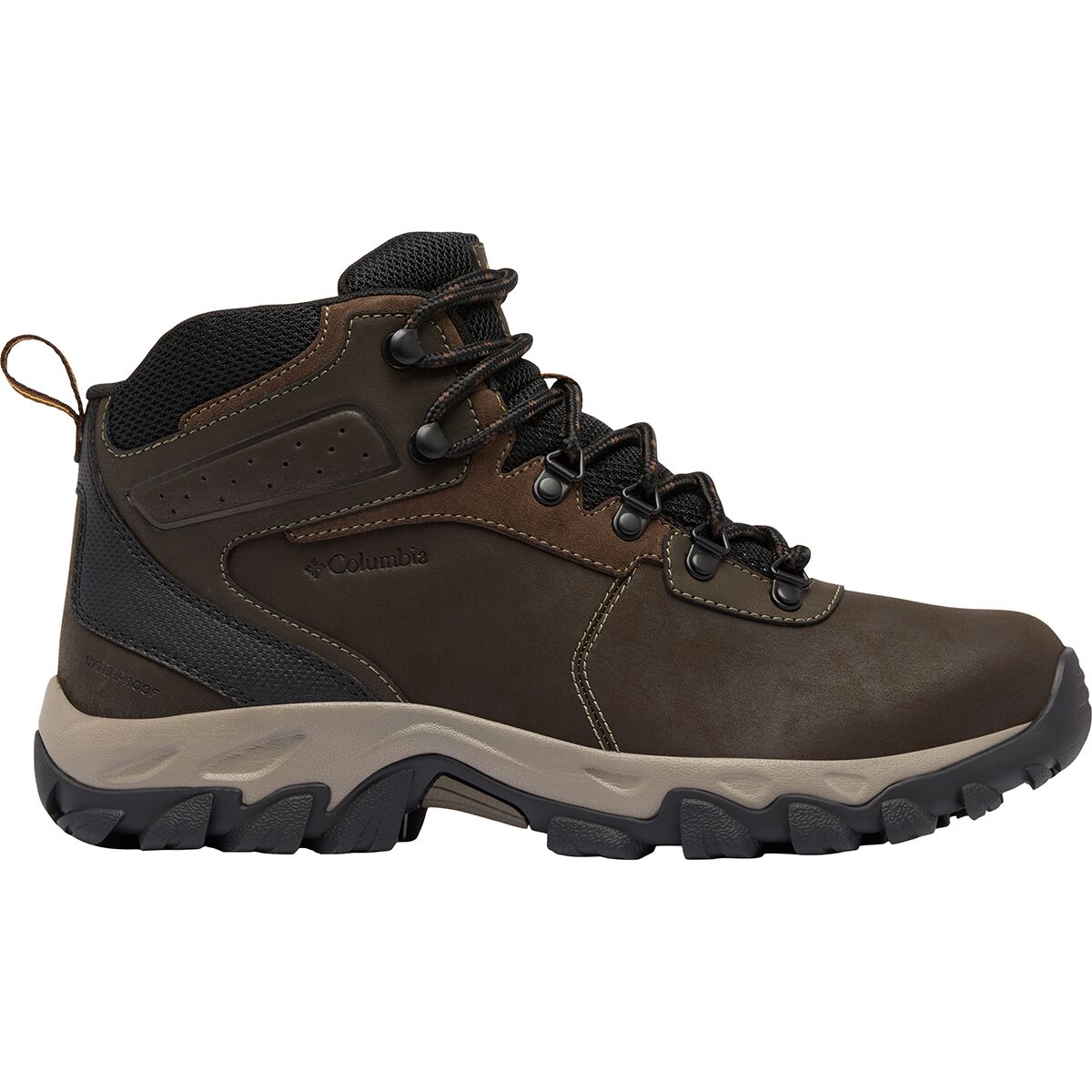 Columbia Men's Newton Ridge Plus II Waterproof Hiking Boot in Cordovan / Squash2 - Size: