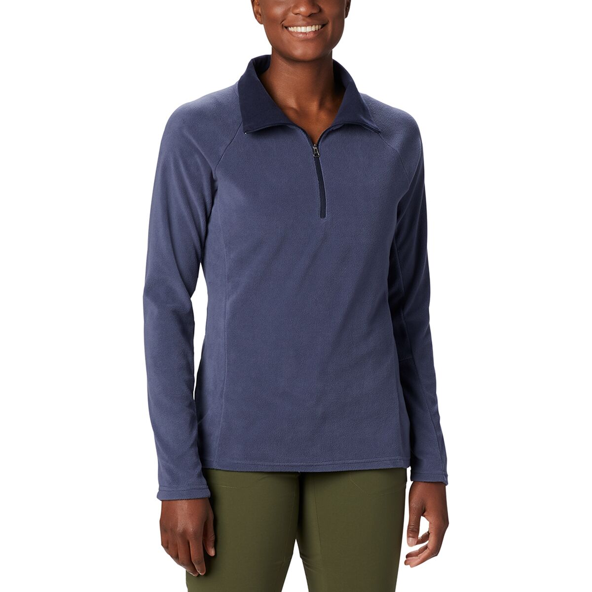 Columbia Women's Glacial Fleece IV 1/2-Zip Top in Nocturnal - Size: 1X