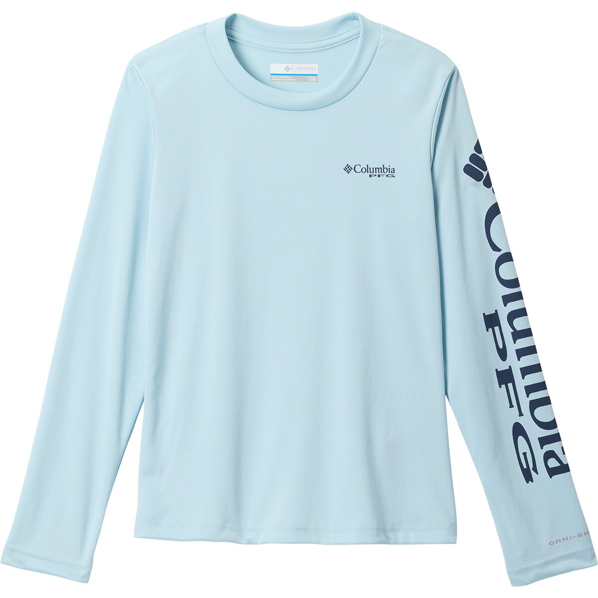 Columbia Columbia Tidal Tee Long-Sleeve T-Shirt - Toddler Girls' in Marine Light / Nocturnal Logo - Size: 4T - $18.00 at Steep and Cheap