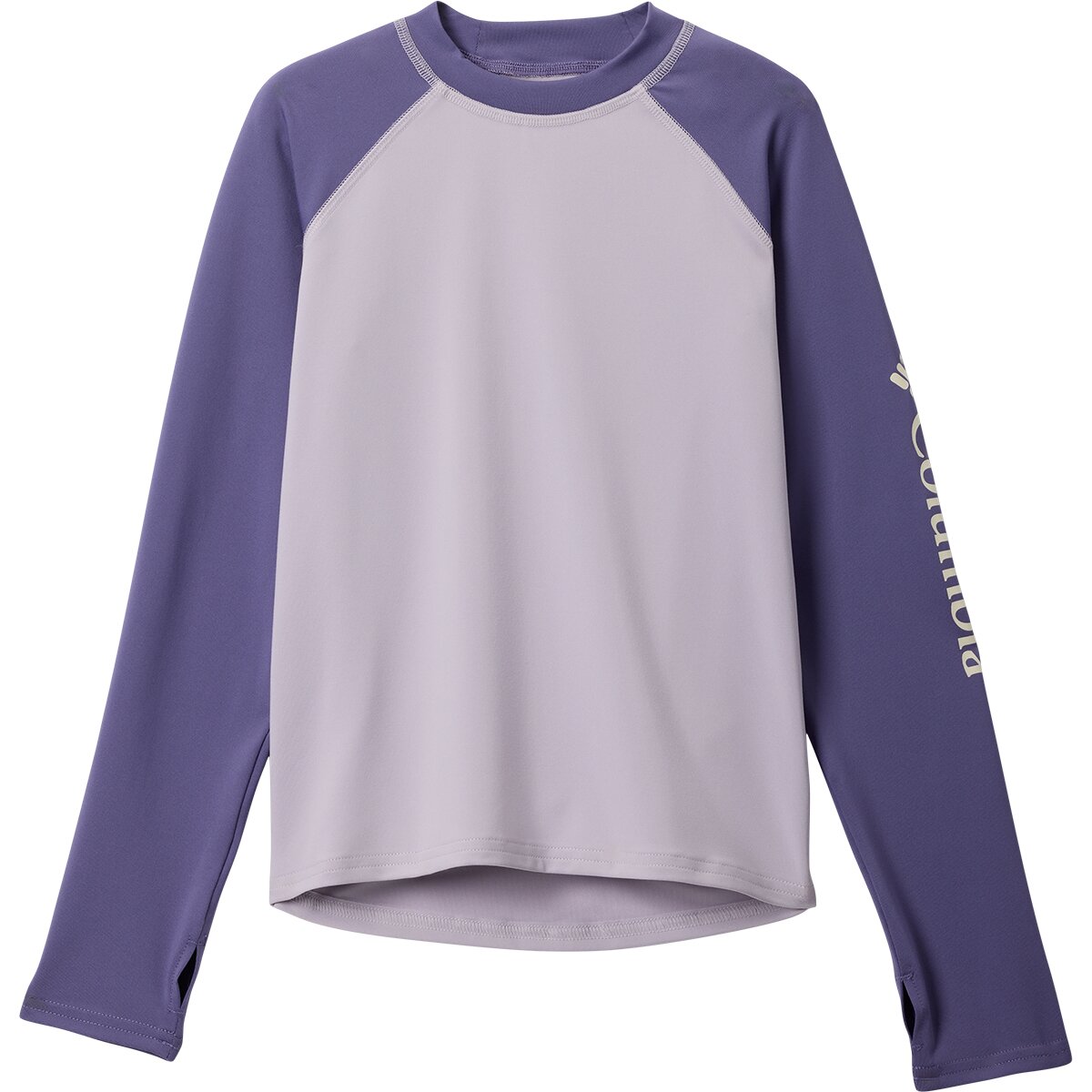 Columbia Sandy Shores Long-Sleeve Sunguard - Kids' in Ripple Blue / Mountain Blue - Size: Large