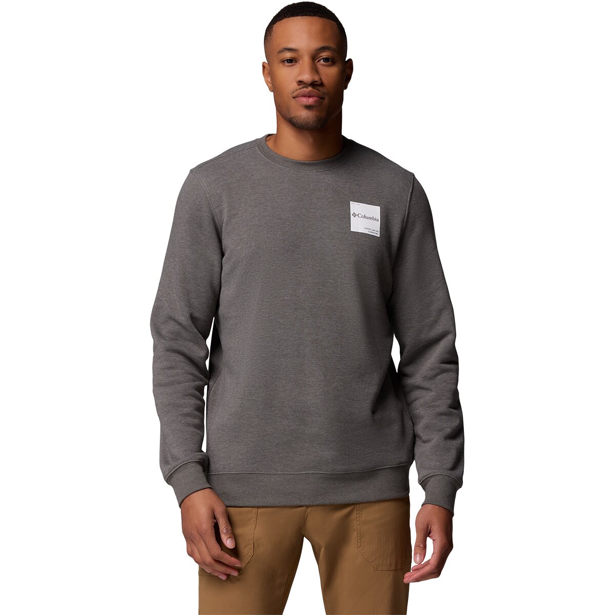 Columbia Men's Trek Crew Pullover in Charcoal Heather / Boxy Brand - Size: XL