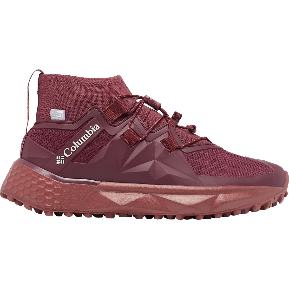 Columbia Women's Facet 75 Alpha Outdry Trail Running Shoe in Deep Madeira / Beetroot - Size: 11