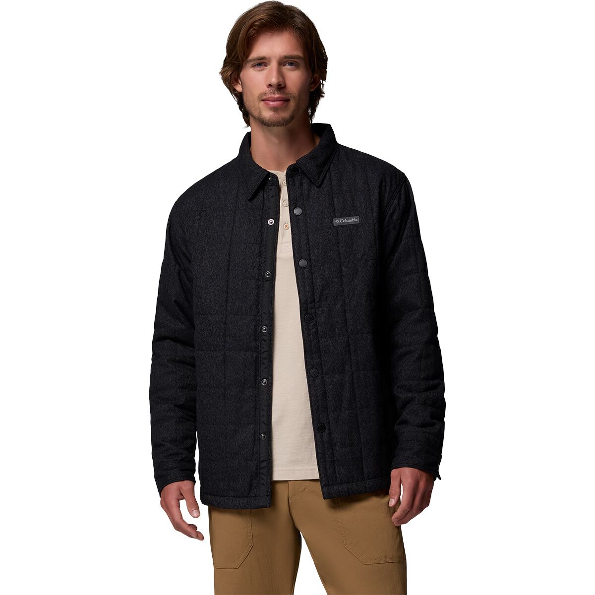 Columbia Men's Landroamer Quilted Shirt Jacket in Black - Size: XXL