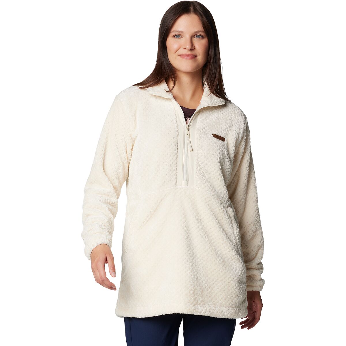 Columbia Women's Fire Side 1/4-Zip II Pullover in Chalk - Size: XS