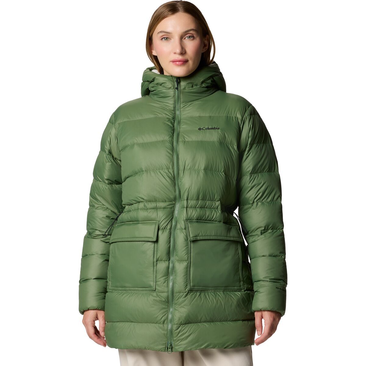 Columbia Women's Harmony Falls Mid Down Jacket in Canteen - Size: Medium