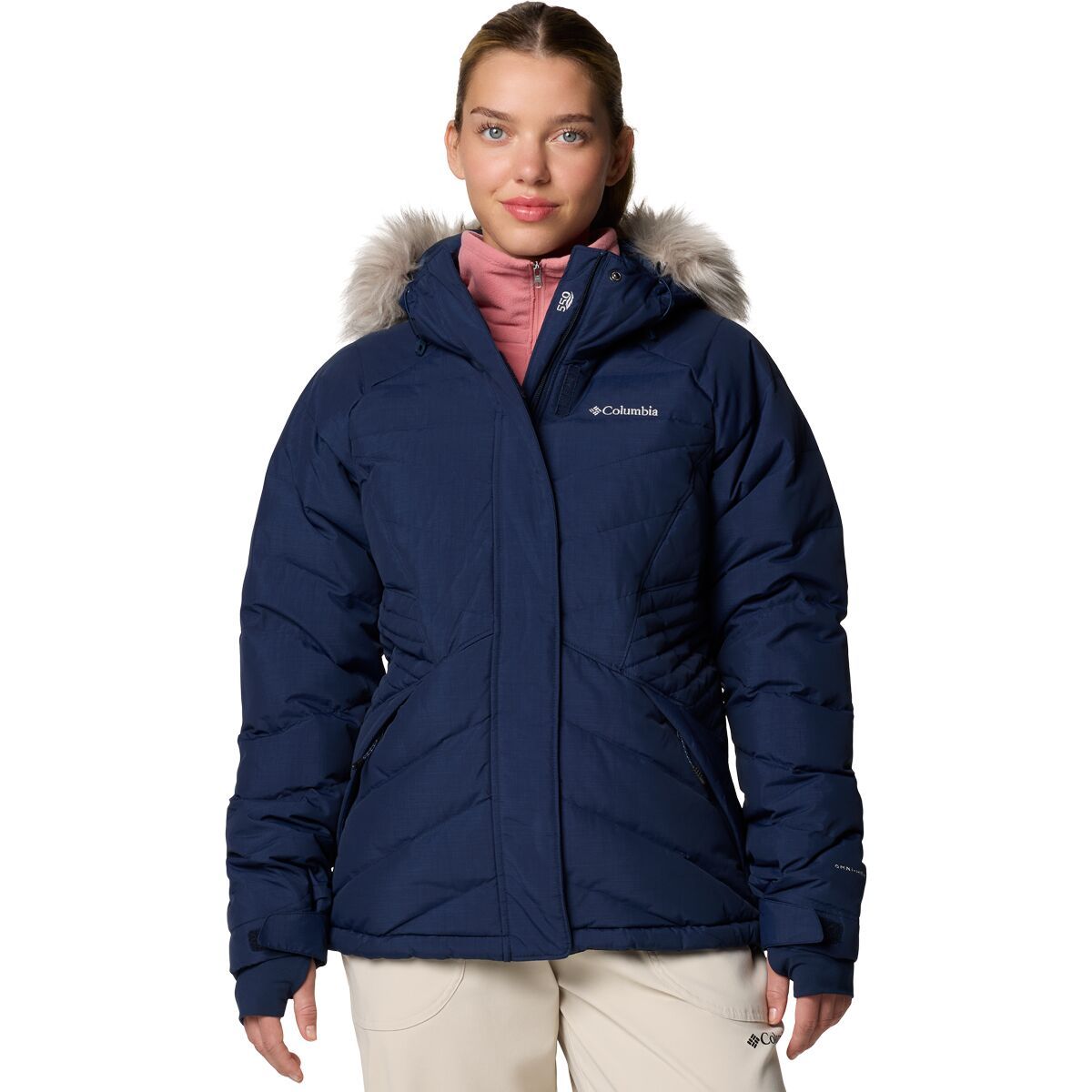 Columbia Women's Lay D Down IV Jacket in Collegiate Navy Matte - Size: XL