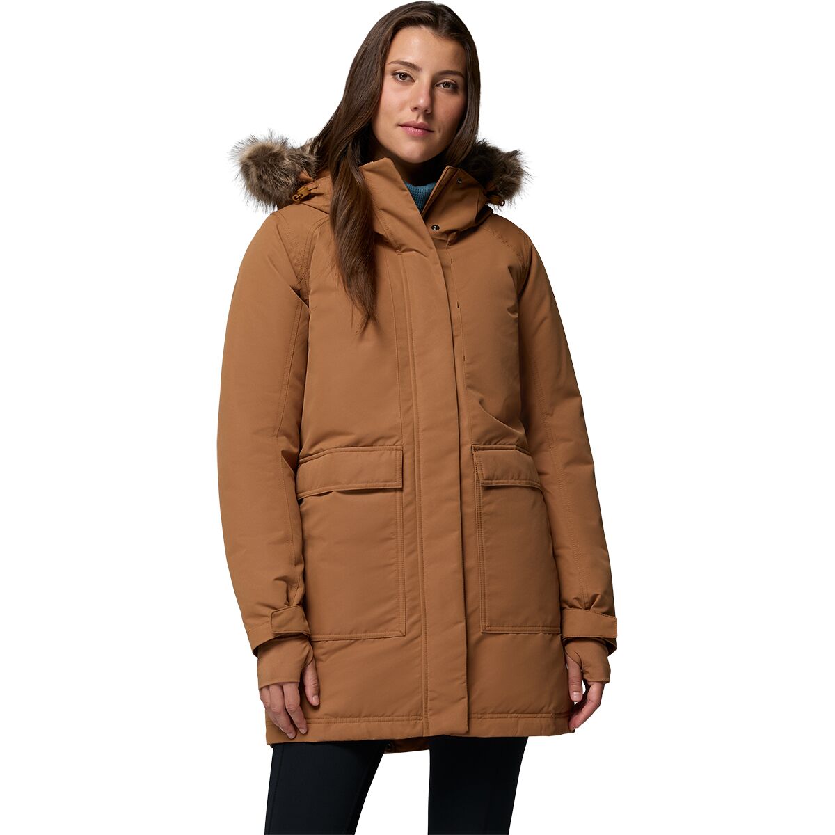 Columbia Women's Little Si II Insulated Parka in Camel Brown - Size: XS
