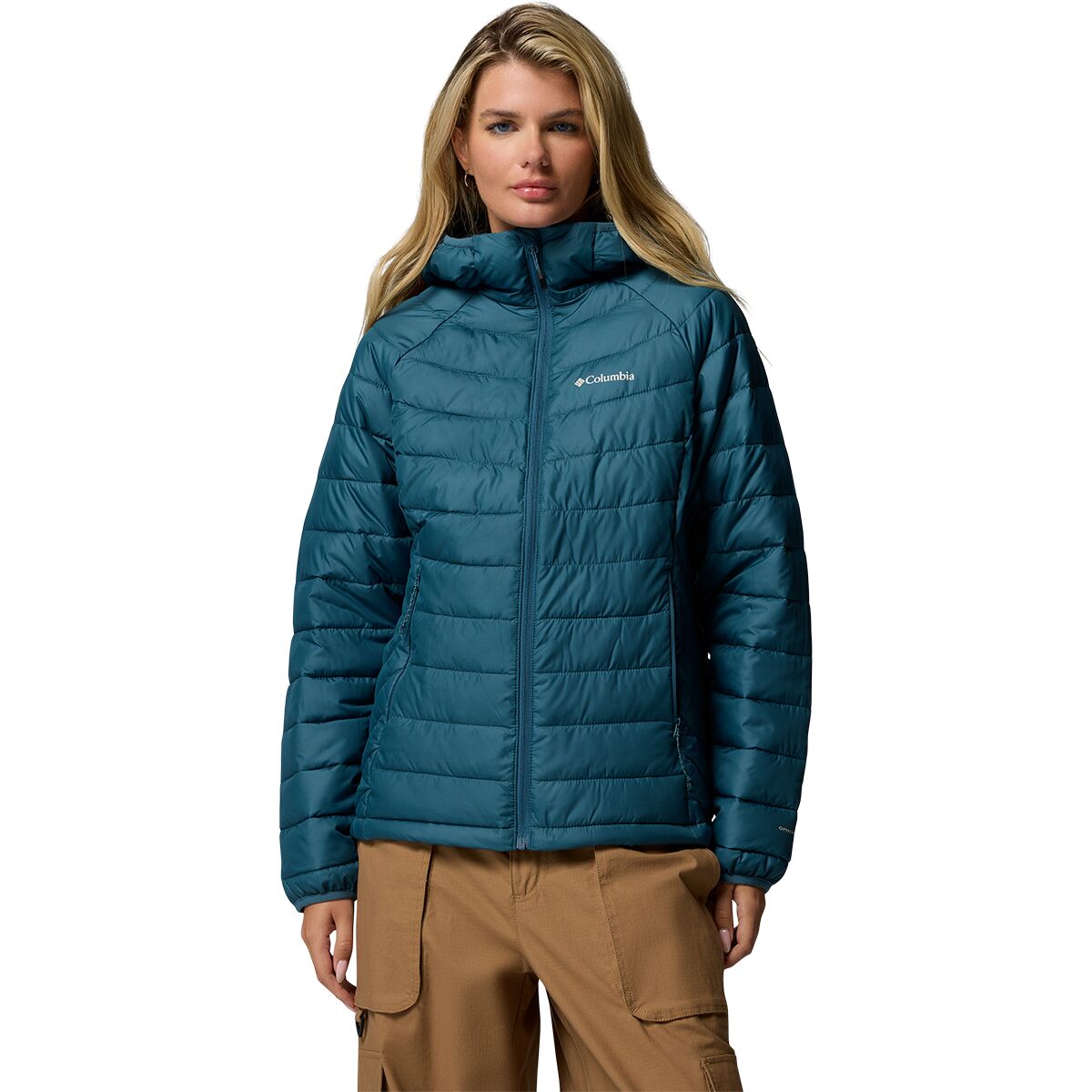 Columbia Women's Powder Lite II Hooded Jacket in Everblue - Size: XS