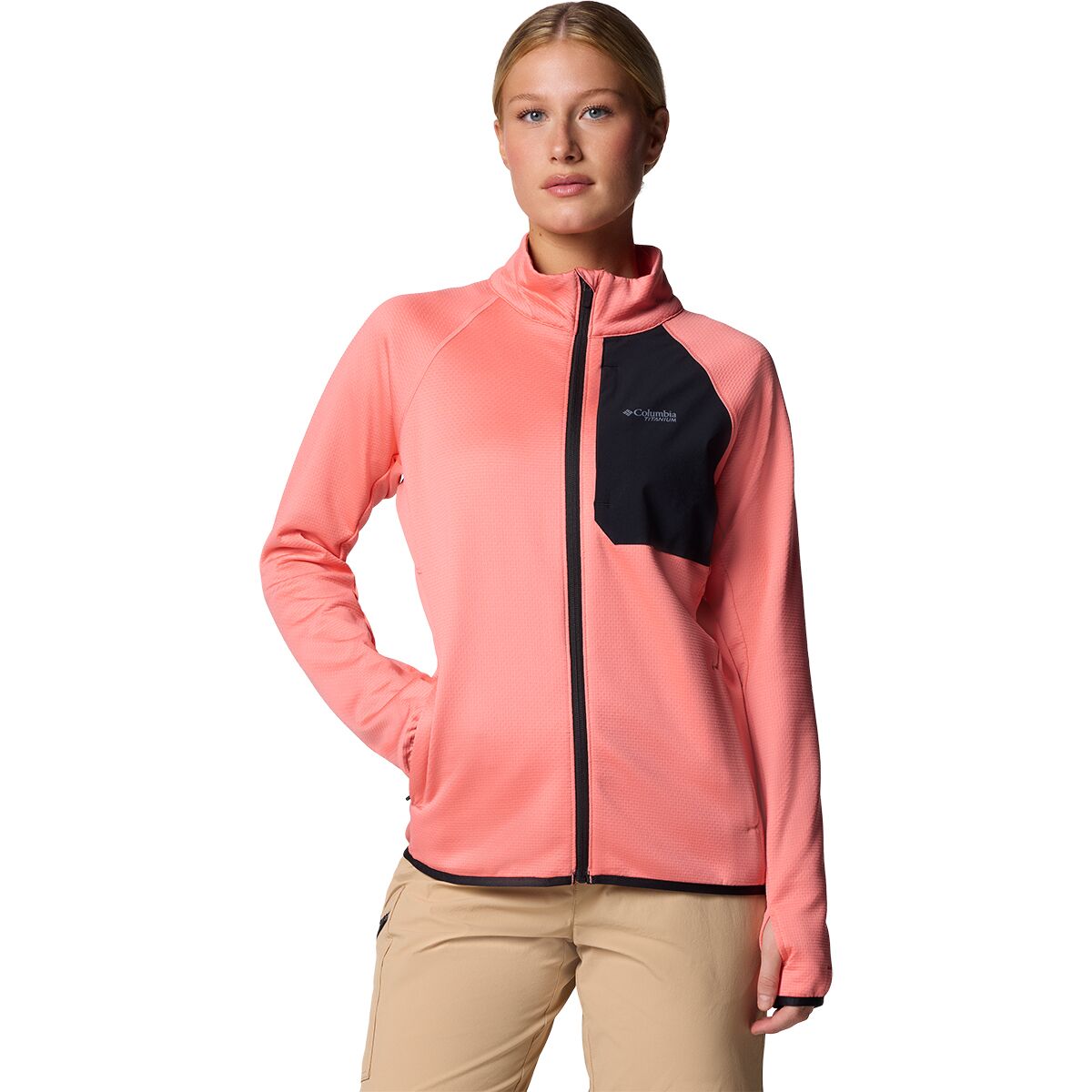 Columbia Women's Triple Canyon Grid Fleece Full-Zip Jacket in Alpenglow - Size: XS