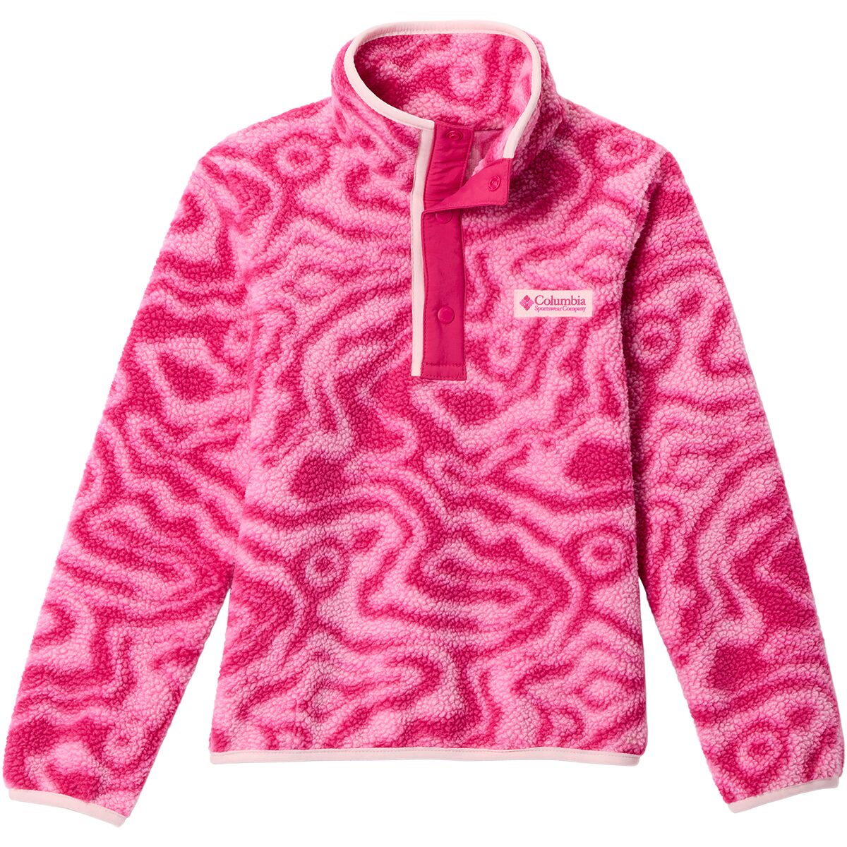 Columbia Helvetia II Printed 1 in 2-Snap Fleece Jacket - Kids' - Size: Medium