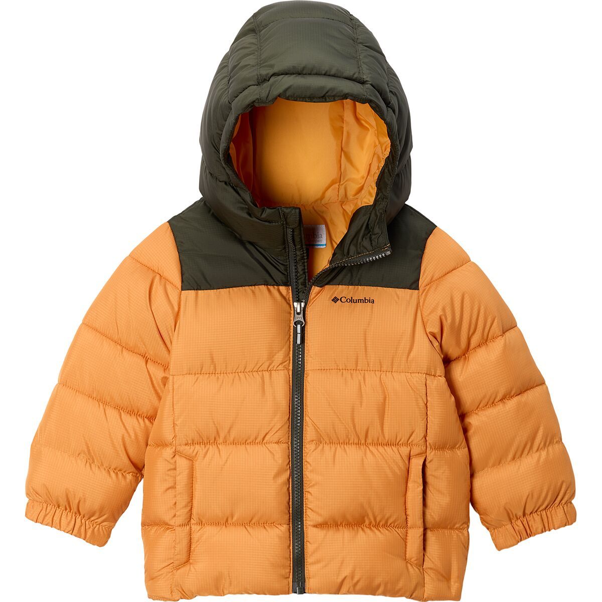 Columbia Puffect Hooded Jacket - Kids' in Greenscape - Size: XL