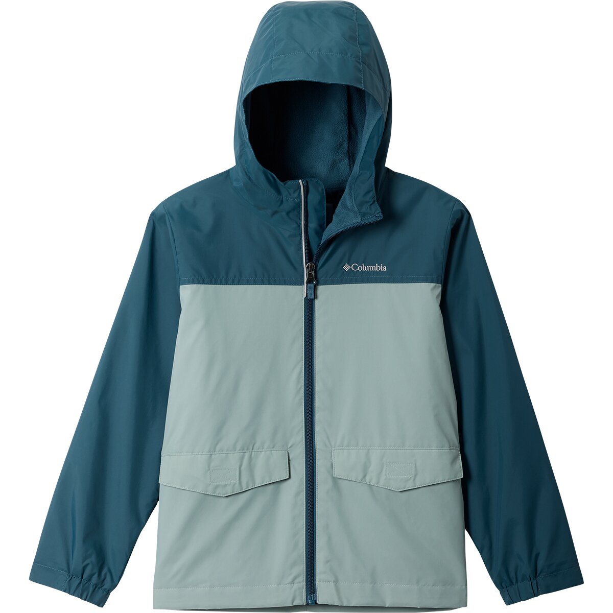 Columbia Boy's Rain-Zilla II Jacket in Everblue / Crushed Blue - Size: XL