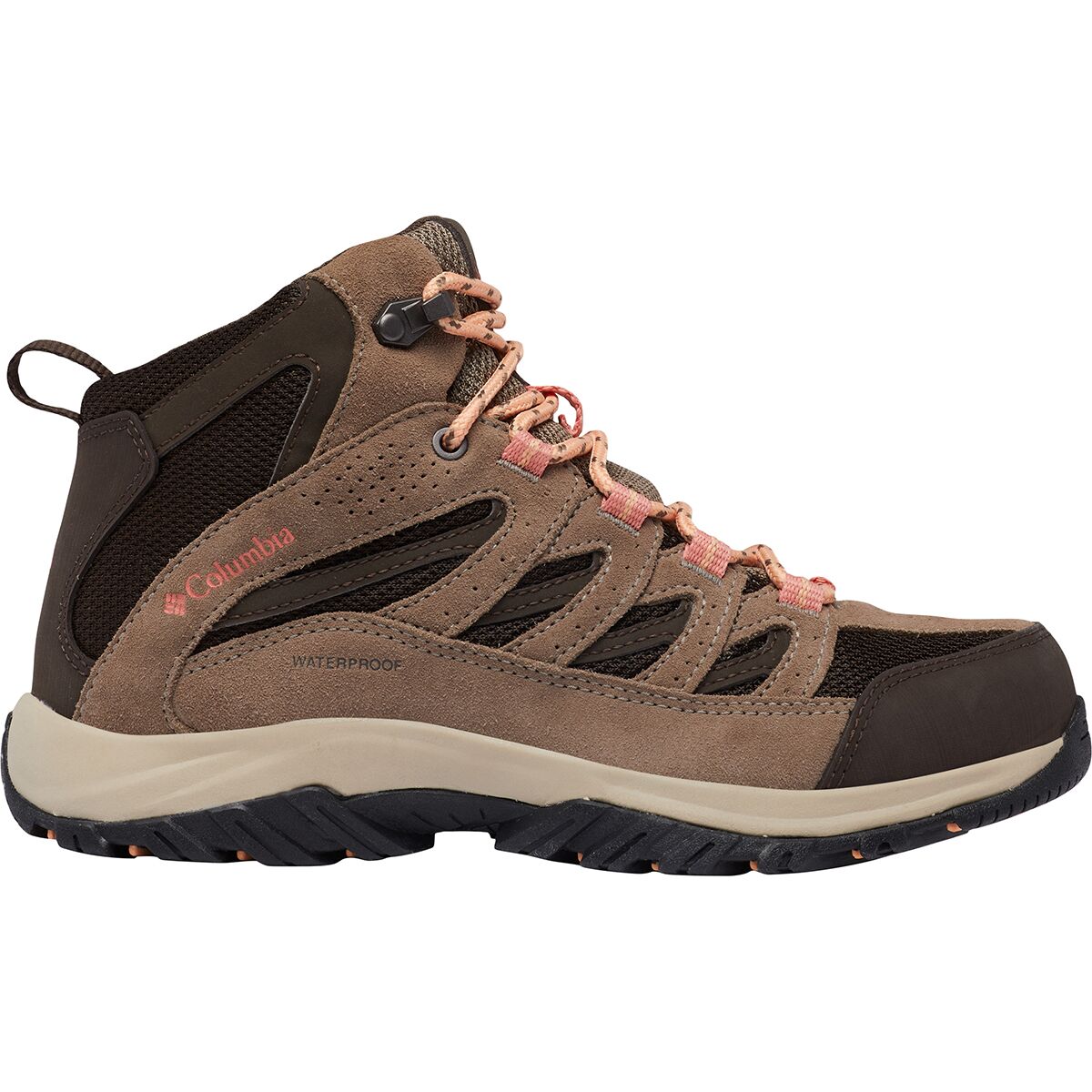 Columbia Women's Crestwood Mid Waterproof Hiking Boot in Cordovan / Mud - Size: