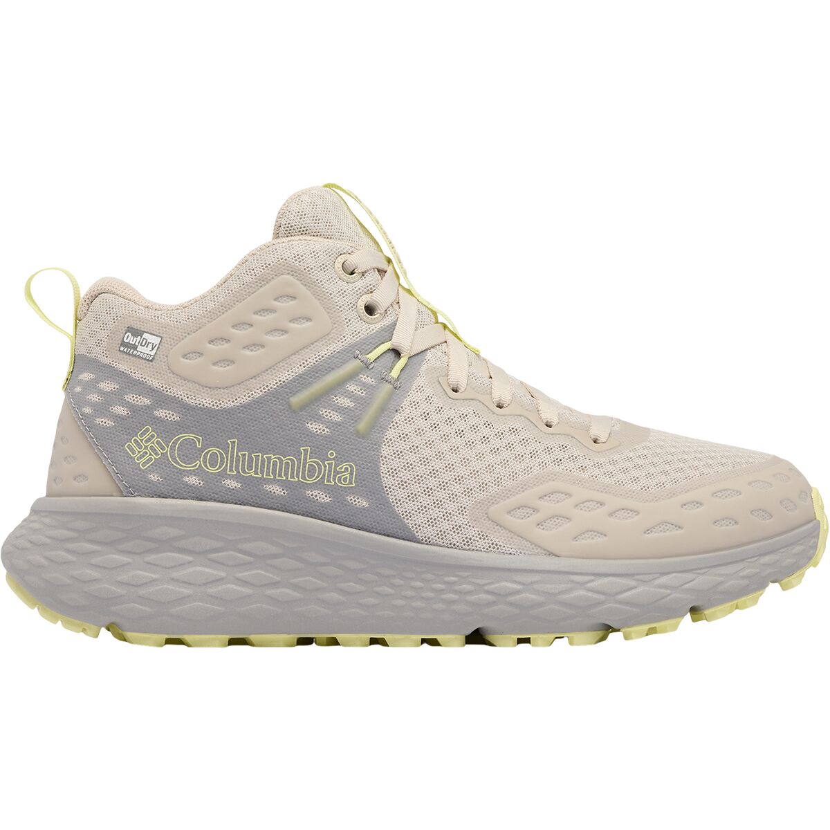 Columbia Women's Konos TRS Outdry Mid Hiking Boot in Cloud Grey / Citron Haze - Size: