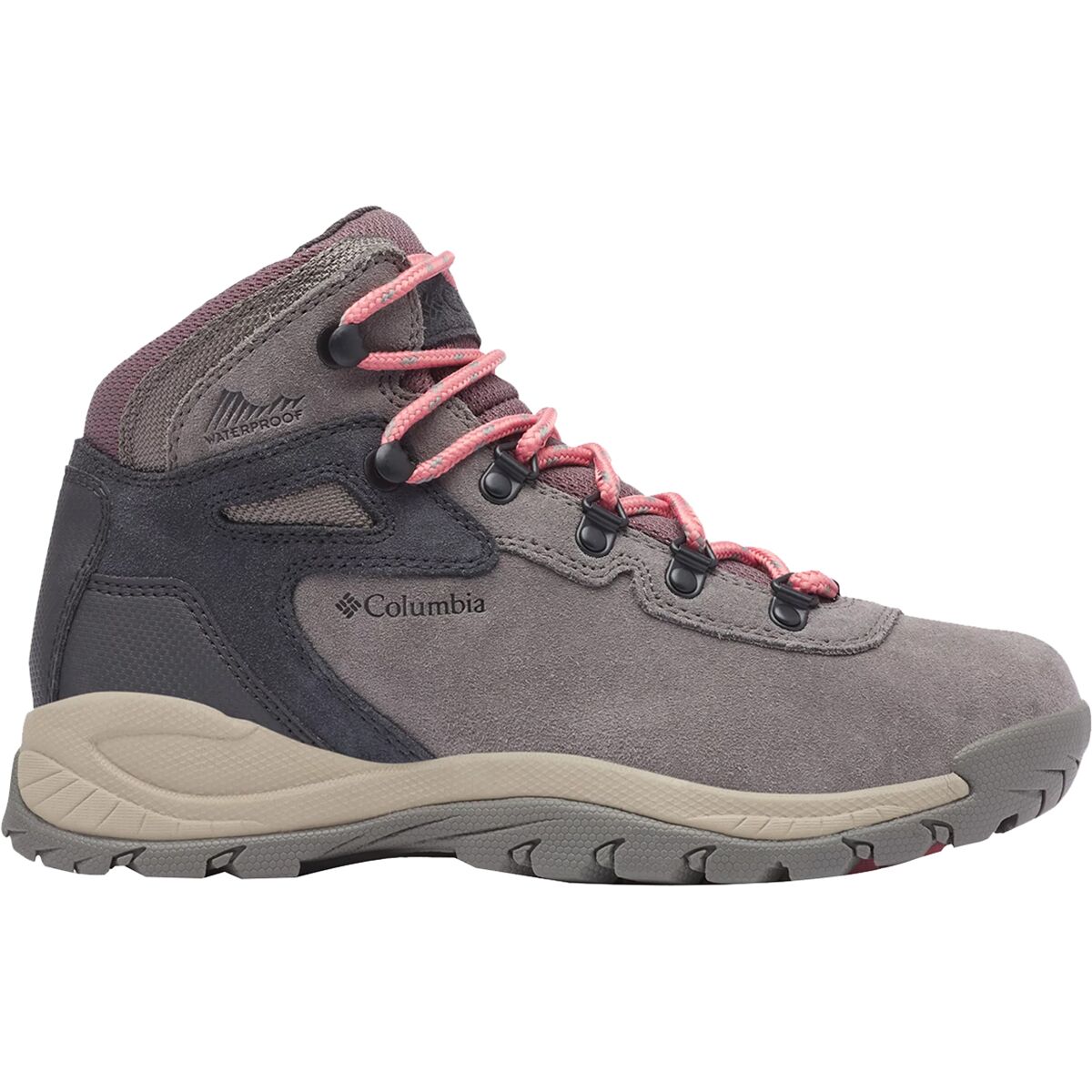 Columbia Women's Newton Ridge Plus WP Amped Wide Hiking Boot in Stratus / Canyon Rose - Size: