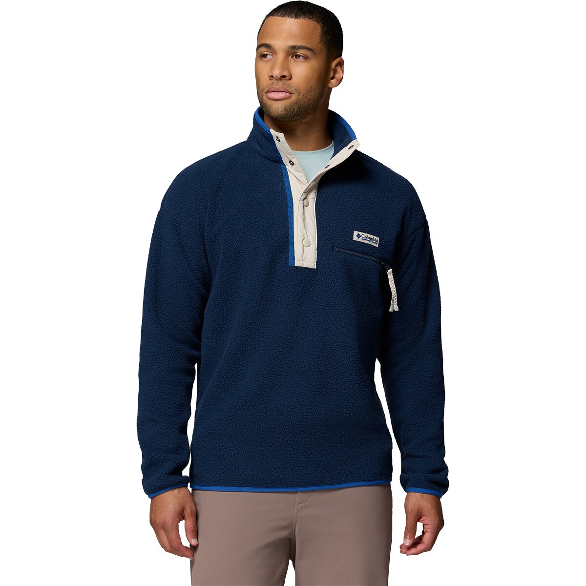 Columbia Men's Helvetia II 1/2-Snap Fleece in Collegiate Navy - Size: XL