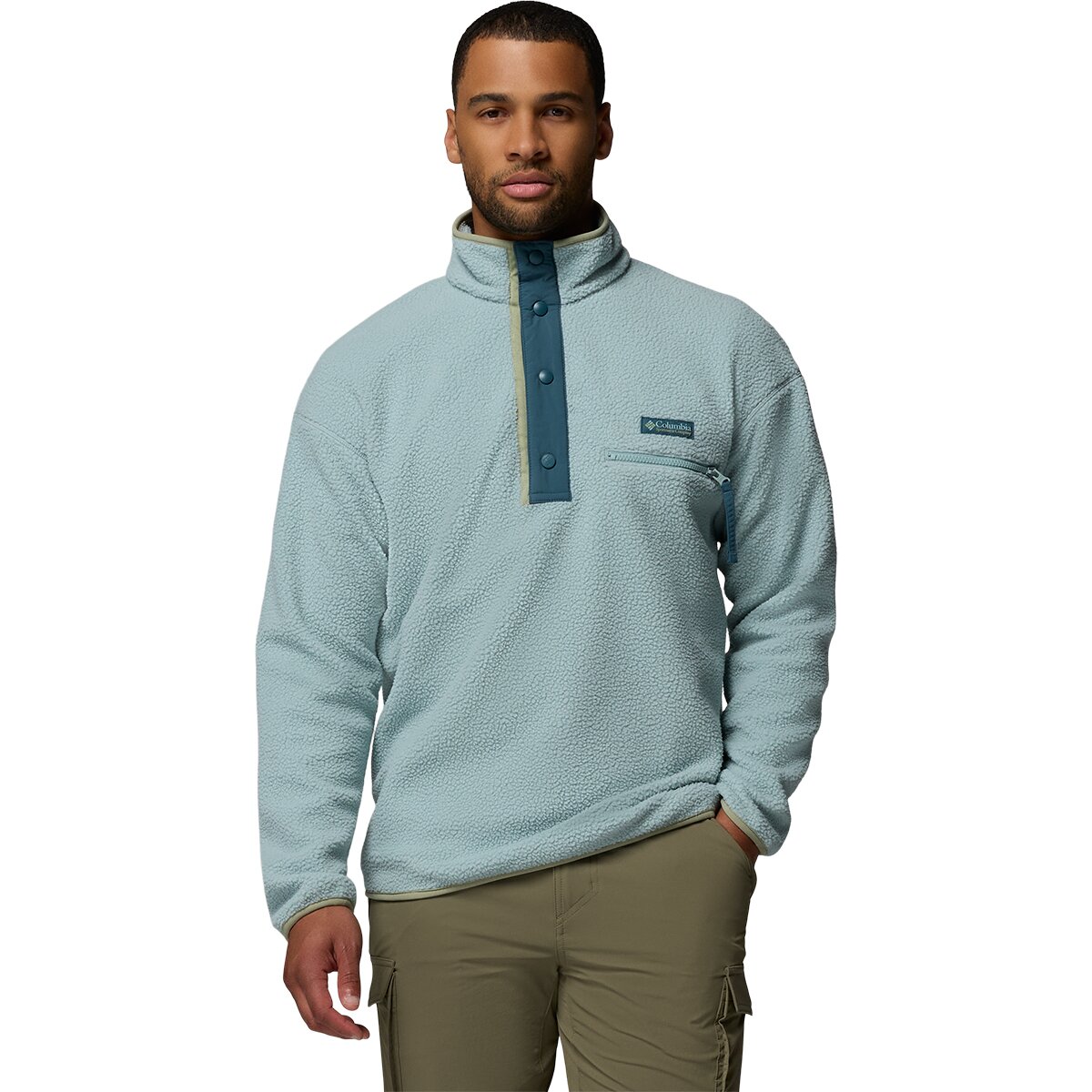 Columbia Men's Helvetia II 1/2-Snap Fleece in Crushed Blue - Size: XL