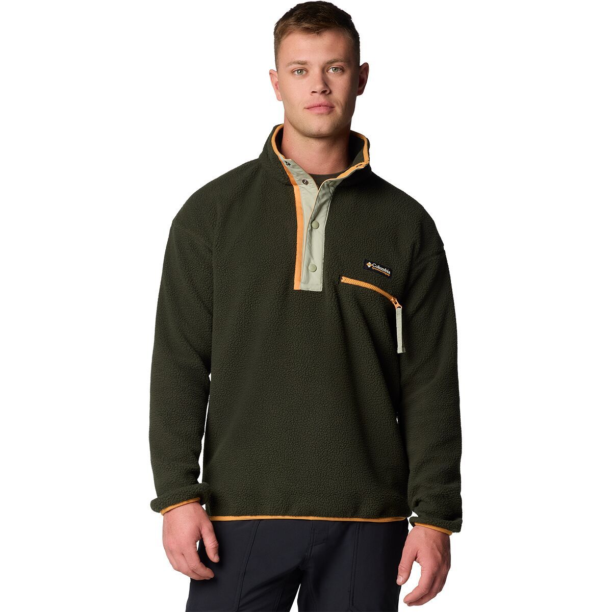 Columbia Men's Helvetia II 1/2-Snap Fleece in Greenscape - Size: XL