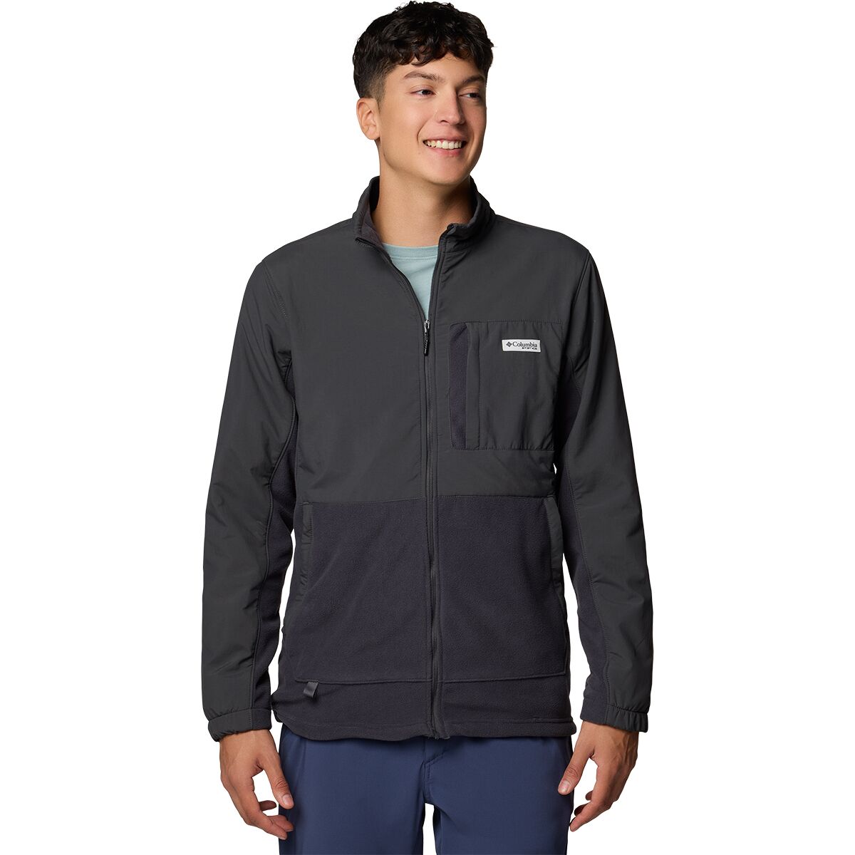 Columbia Columbia Men's PFG Uncharted Full-Zip Fleece in Shark - Size: Large - $58.50 at SteepandCheap.com