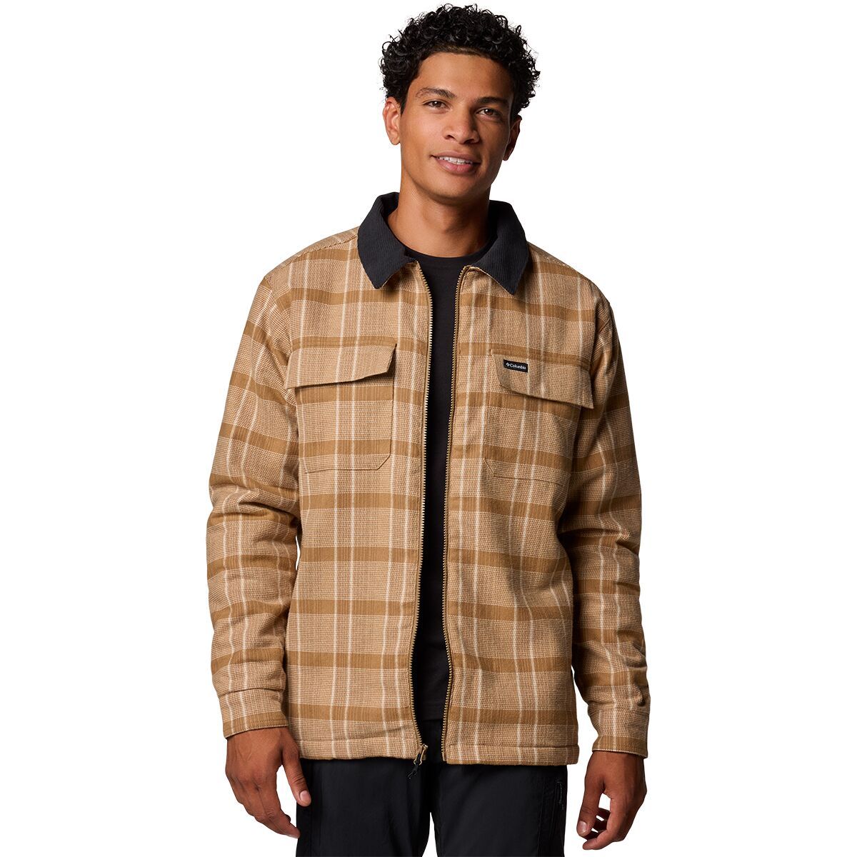 Columbia Men's Pitchstone Heavyweight Shirt Jacket in Greenscape Boro Plaid - Size: XXL