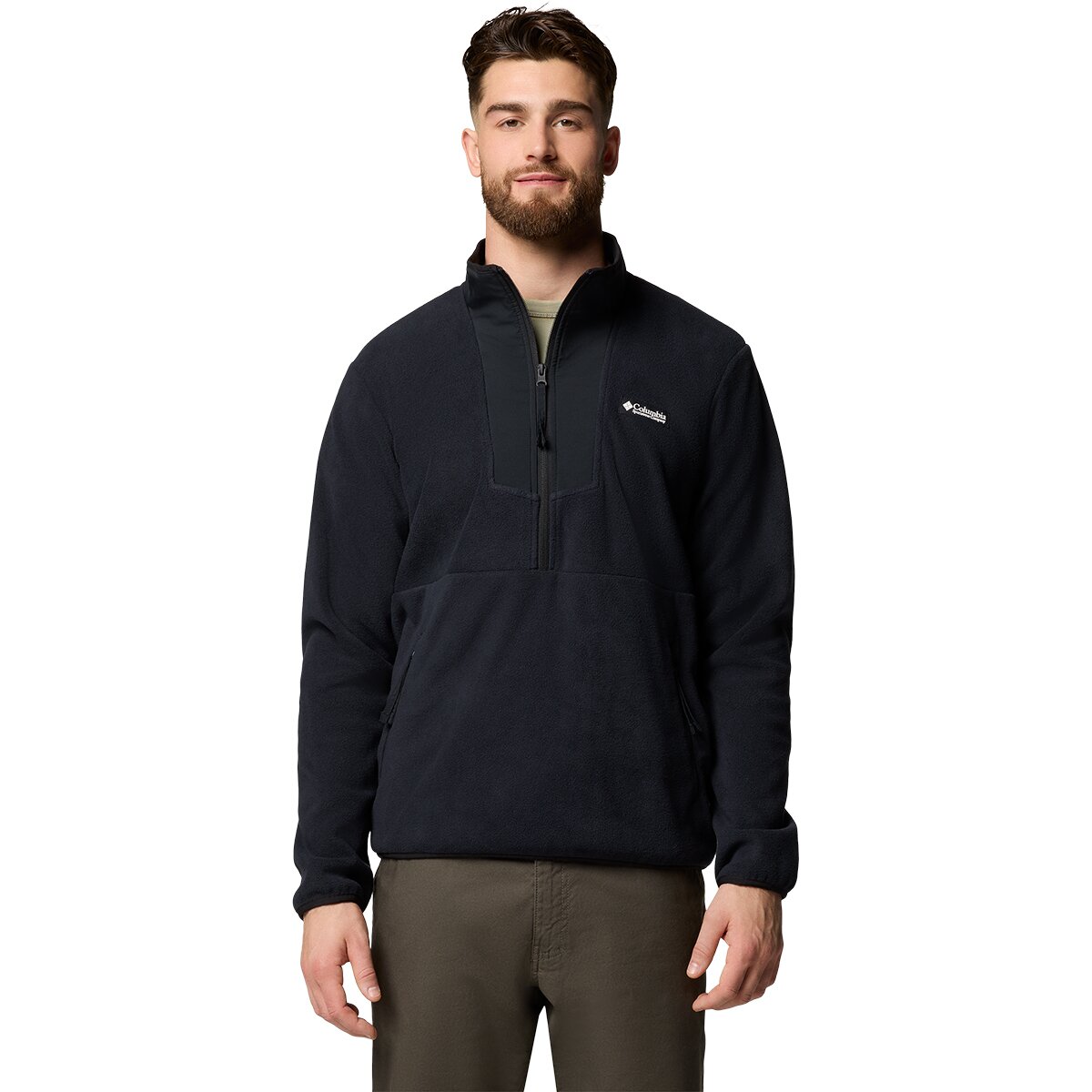 Columbia Men's Sequoia Grove 1/2-Zip Fleece in Black - Size: XS