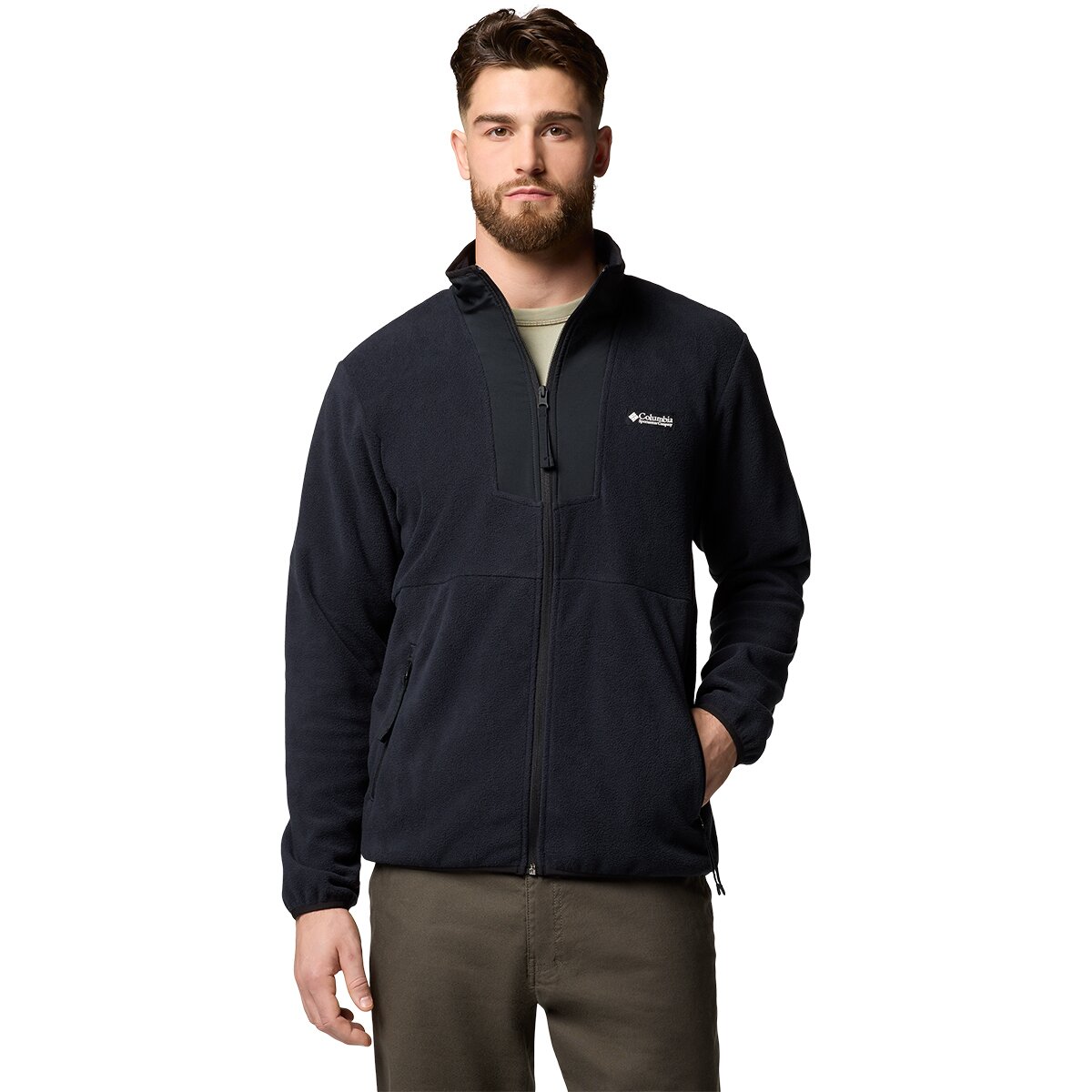 Columbia Men's Sequoia Grove Full-Zip Fleece in Black - Size: XS