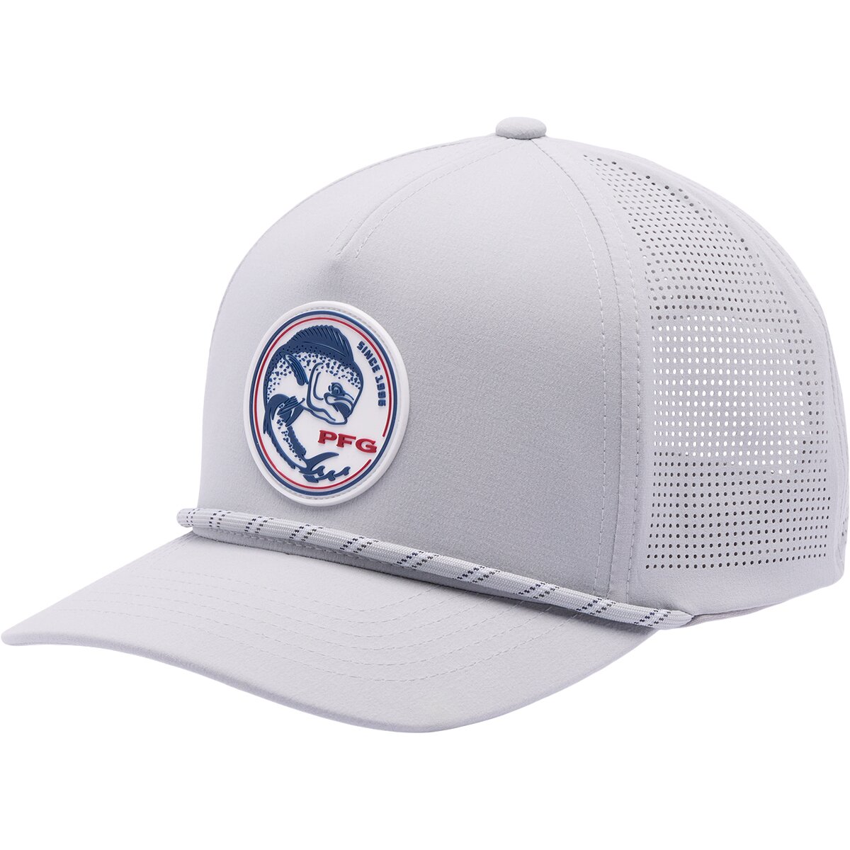 Columbia Tidal Pursuit 3D Stretch Snapback Hat in Cool Grey / Full Circle Dorado
