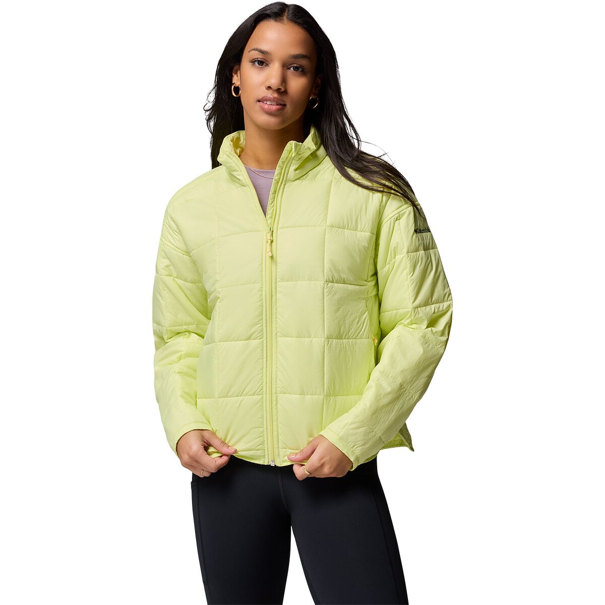 Columbia Women's Sienna Hill Quilted Jacket in Citron Haze - Size: XL