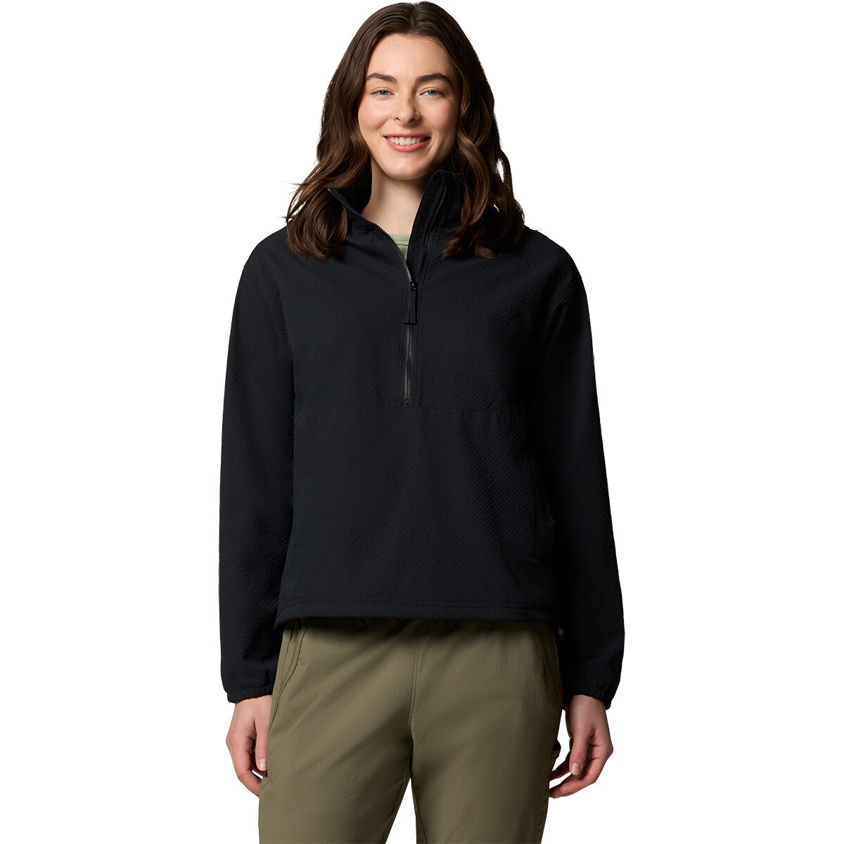 Columbia Women's Sucker For Summer 1/2-Zip Crew Sweatshirt in Black - Size: XS