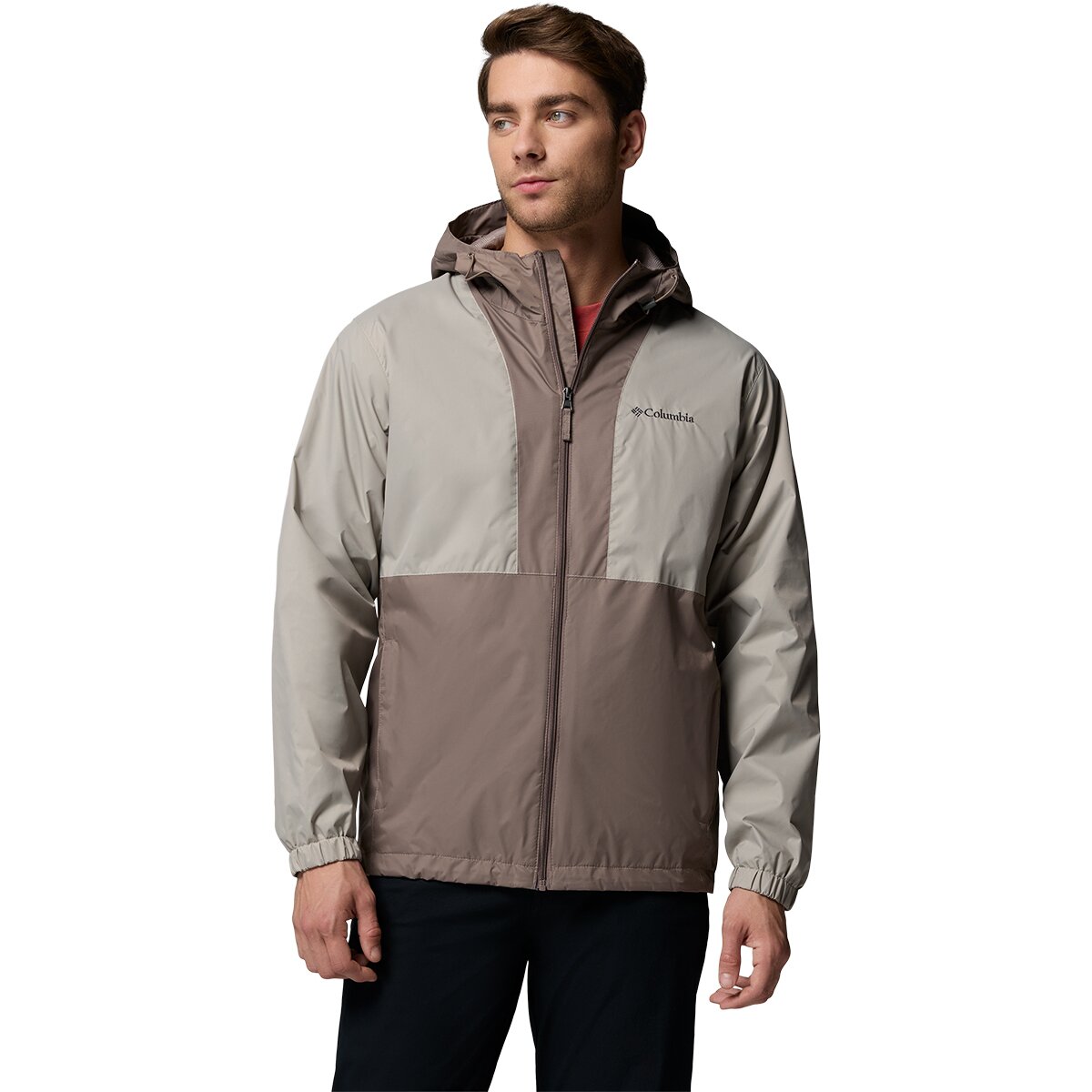 Columbia Men's Glenbrook Bend Rain Jacket in Flint Grey / Iron - Size: Small