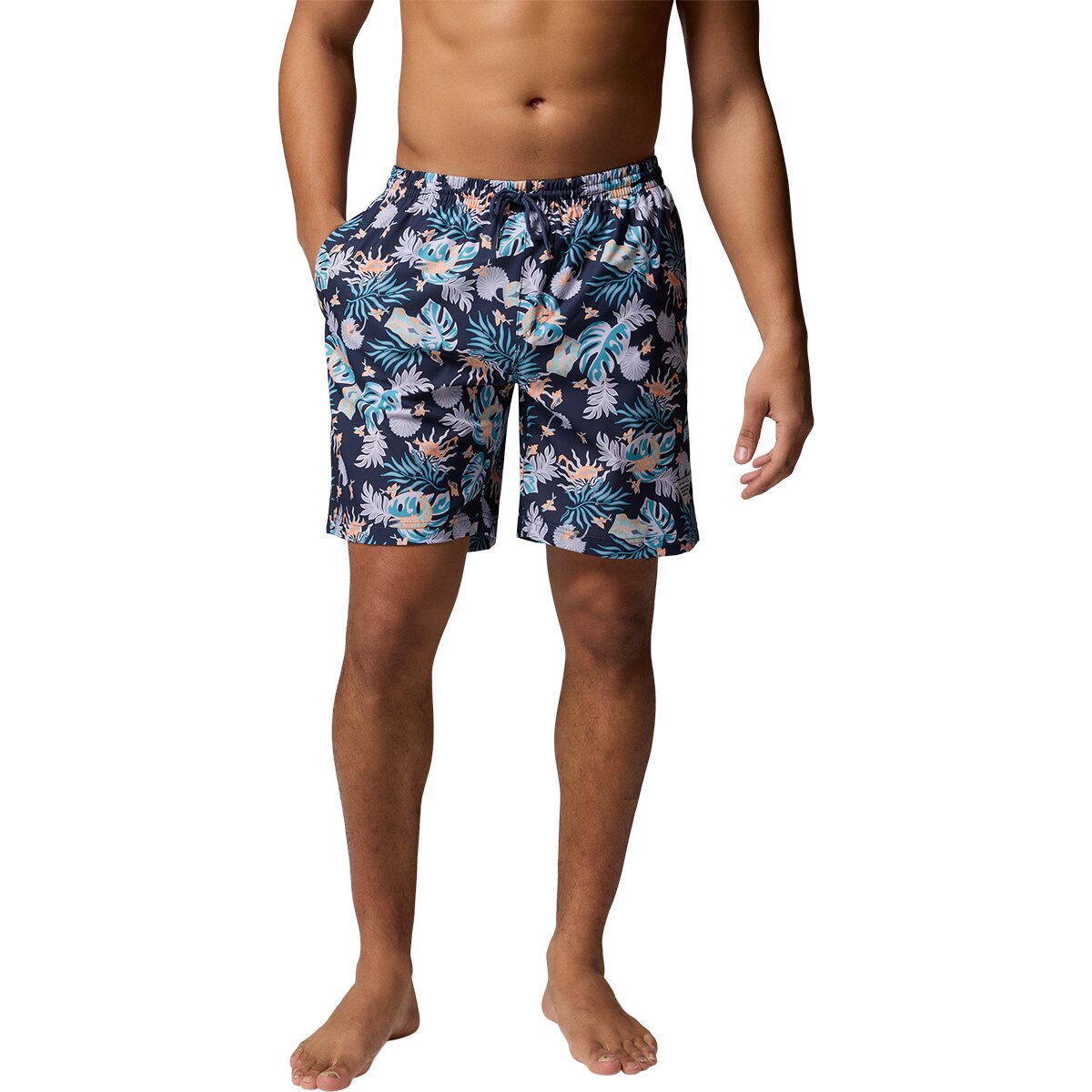 Columbia Columbia Men's PFG Rambler Printed 8in Water Short in Nocturnal Fly Pride - Size: Medium - $25.00 at SteepandCheap.com