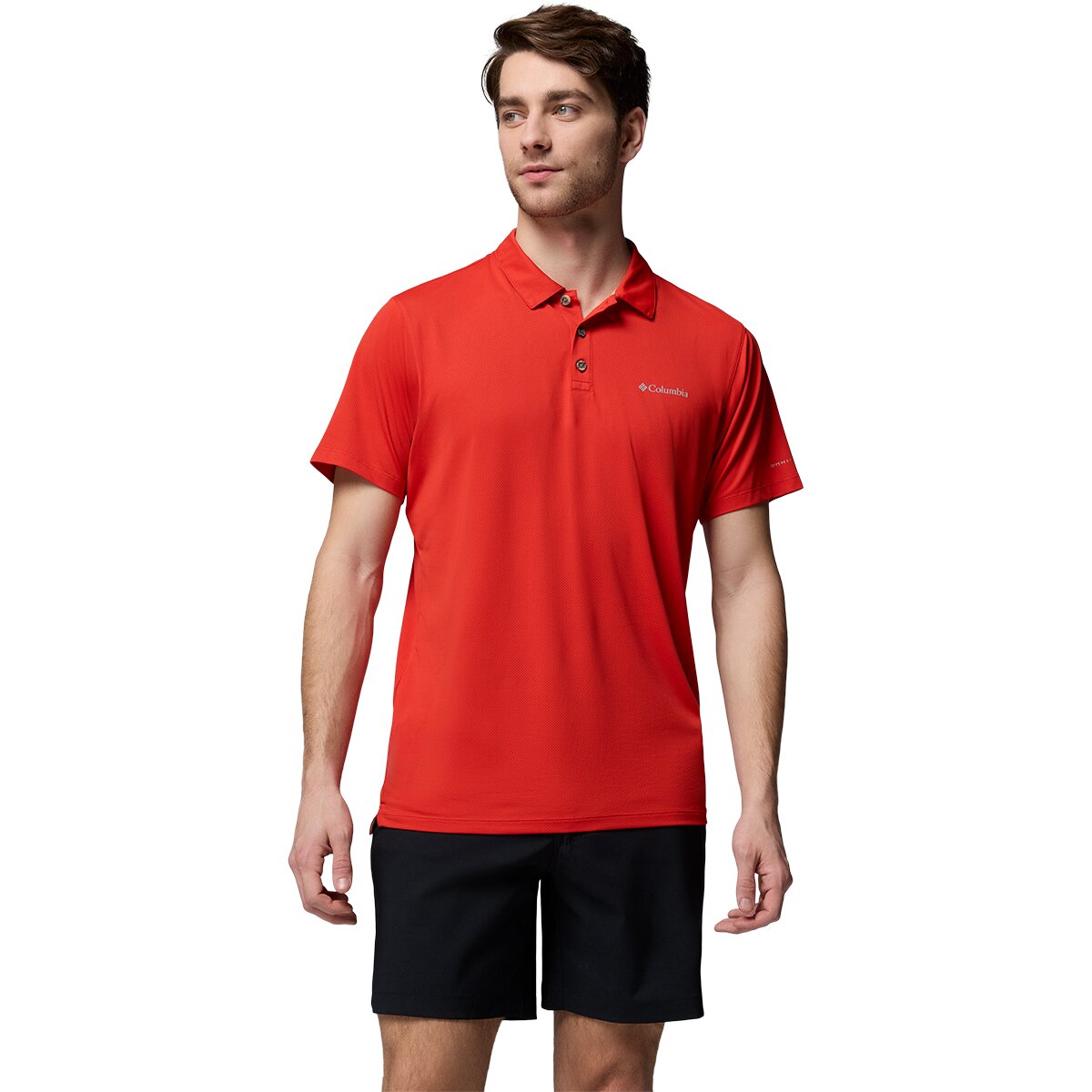 Columbia Men's Tech Trail Utility Polo in Super Sonic - Size: Large