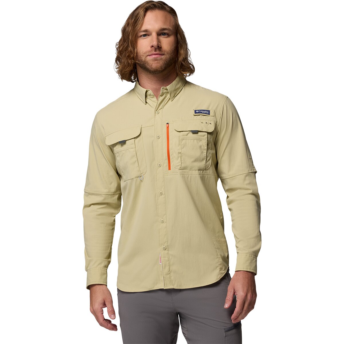 Columbia Men's Bahama Elite Long-Sleeve Shirt in Serpentine - Size: XXL