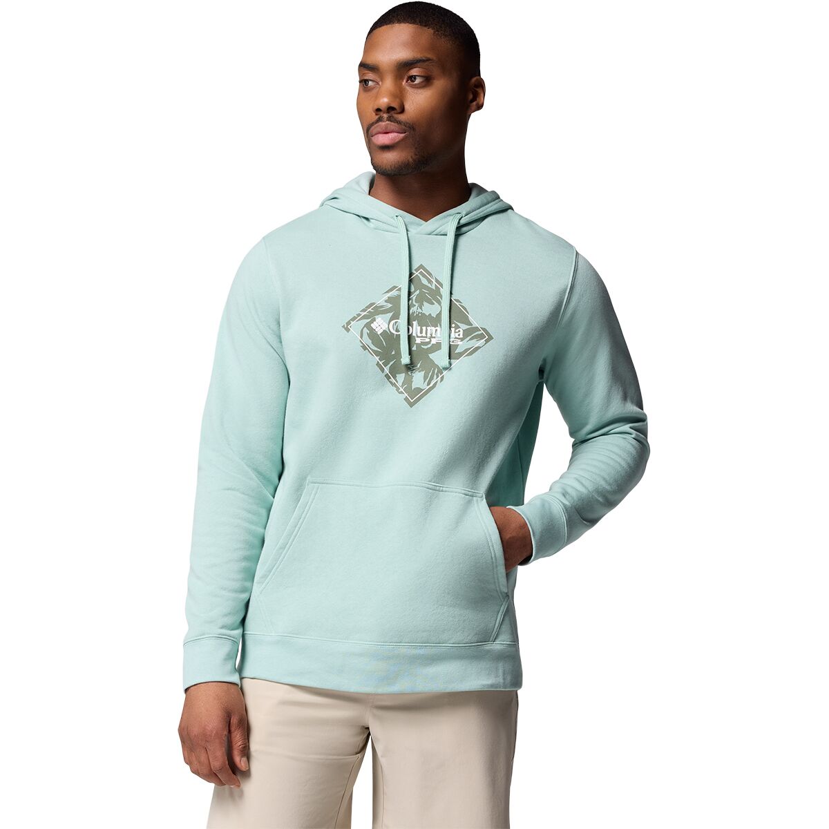 Columbia Men's PFG Diamond Fill Hoodie in Misty Jade - Size: XL
