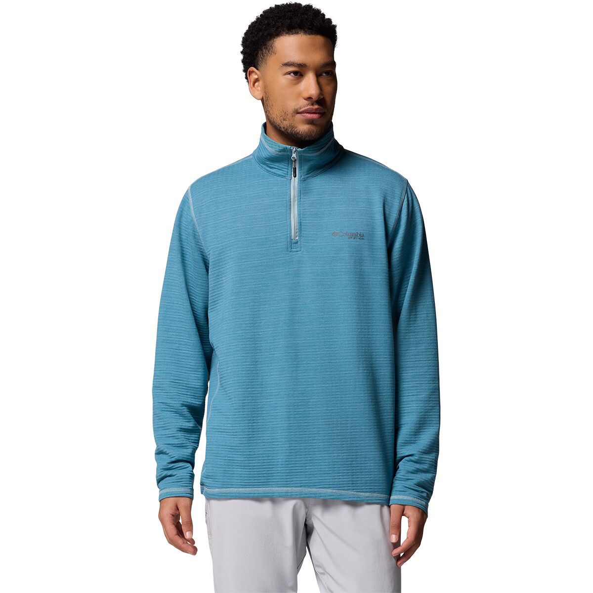 Columbia Men's Slack Tide 1/4-Zip Jacket in Crushed Blue / Cloudburst - Size: XXL