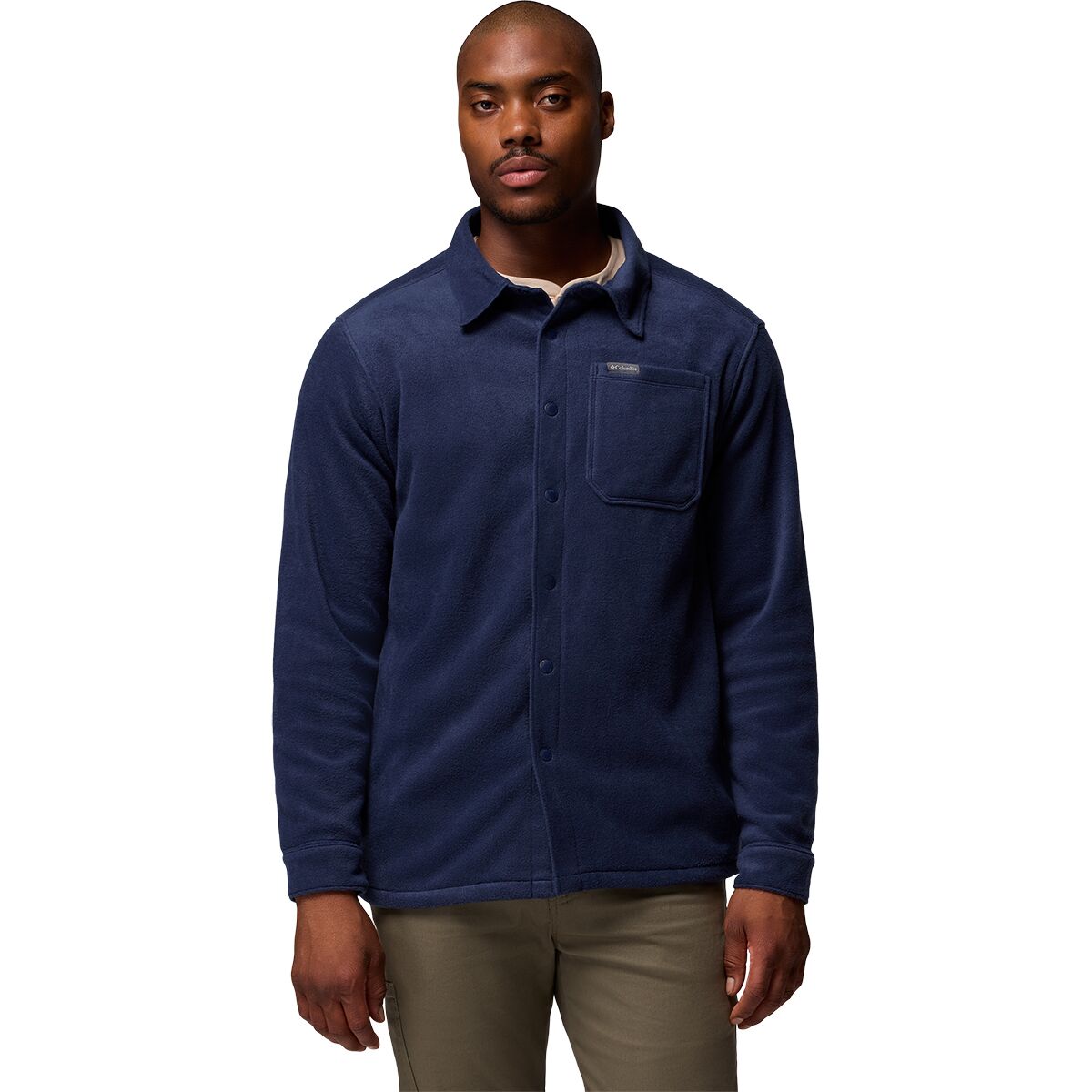 Columbia Men's Steens Mountain Solid Shirt Jacket in Collegiate Navy - Size: XXL
