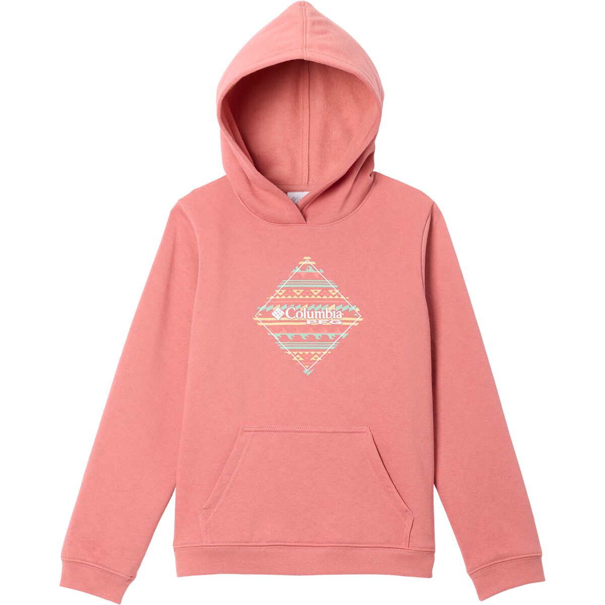 Columbia Columbia Boy's PFG Diamond Wave Hoodie in Rosewood - Size: XL - $20.00 at SteepandCheap.com
