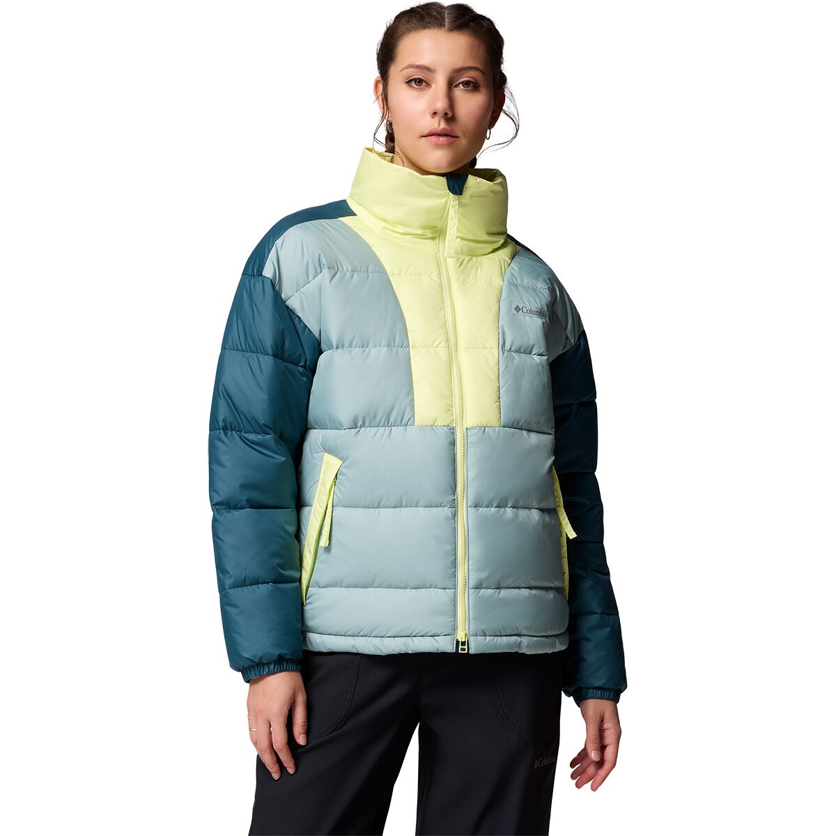 Columbia Women's Pike Lake Jacket in Crushed Blue / Everblue / Citron Haze - Size: Small