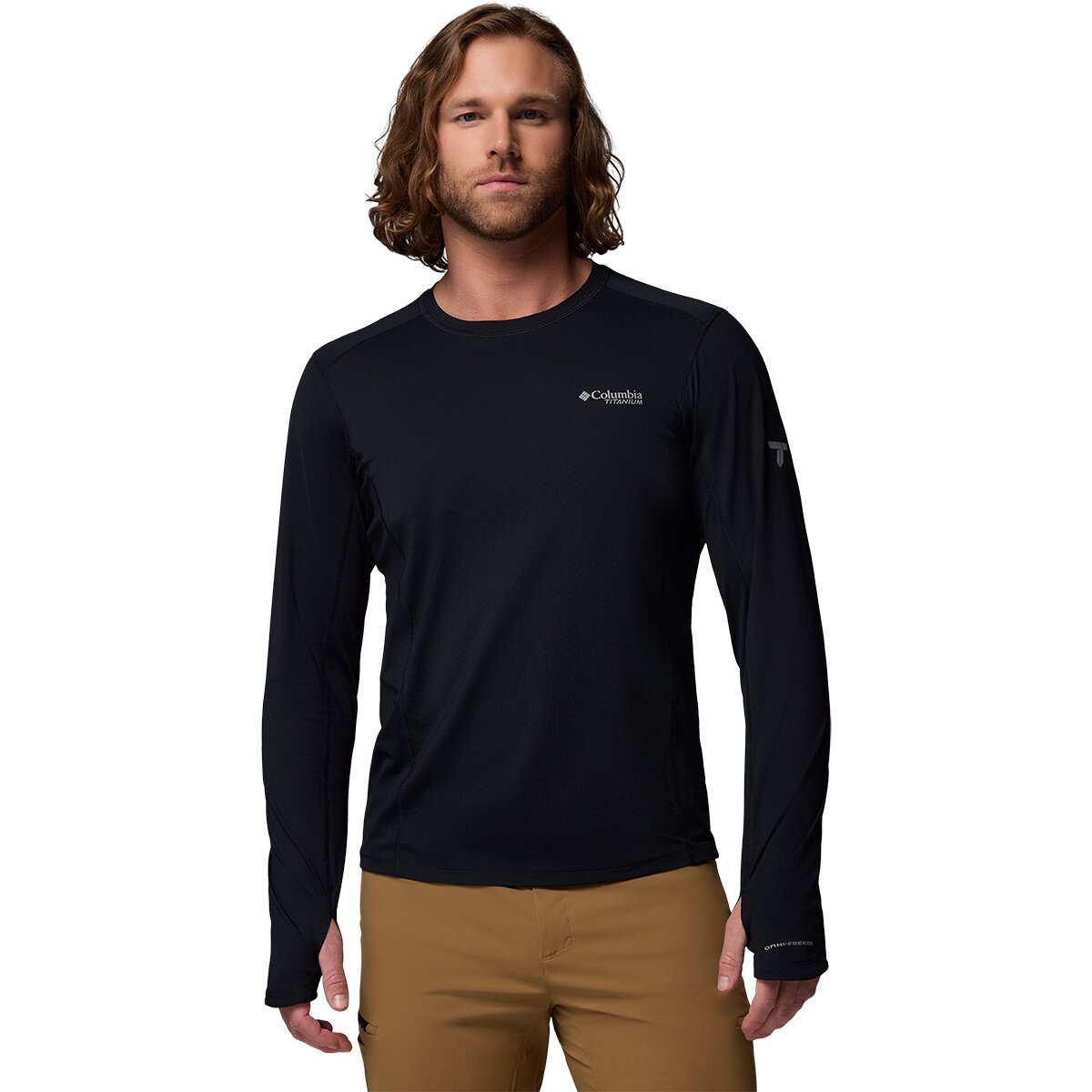 Columbia Columbia Men's Diamond Peak Pro Long-Sleeve Crew in Black - Size: Large - $52.00 at Steep and Cheap