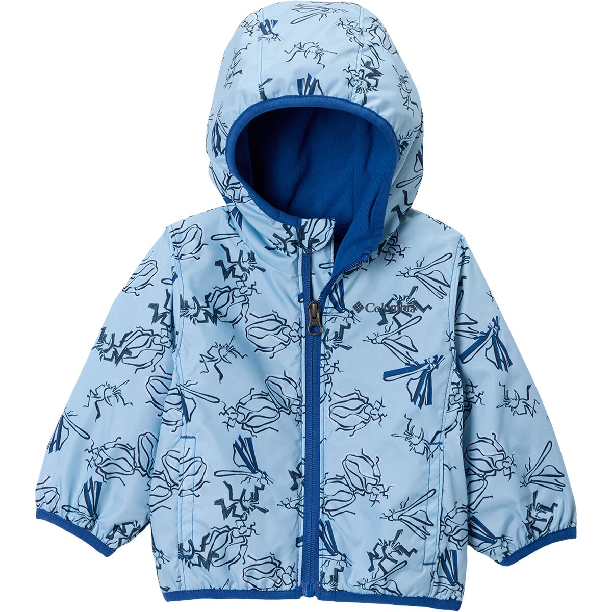 Columbia Mini Pixel Grabber III Wind Jacket - Infants' in Ripple Blue Buggin - Size: 3/6M