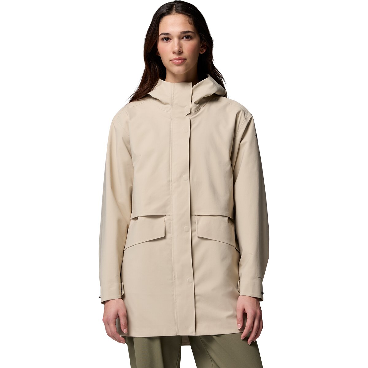 Columbia Women's AmazeRain 3L Shell in Ancient Fossil - Size: Large
