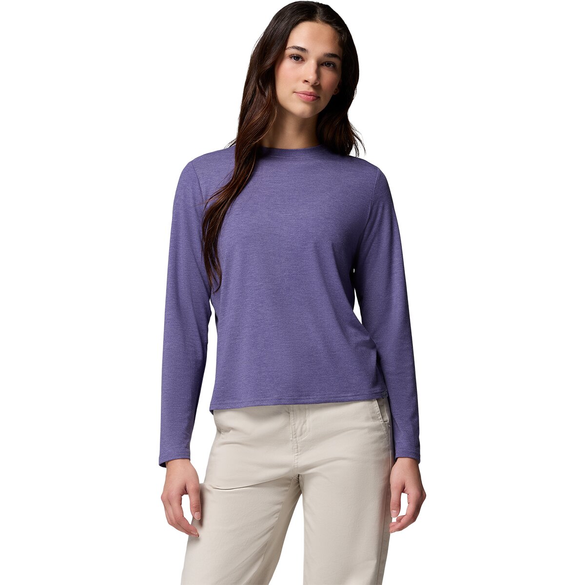 Columbia Columbia Women's CSC Soft Stretch Long-Sleeve T-Shirt in Stormwatch Heather - Size: XS - $27.60 at SteepandCheap.com