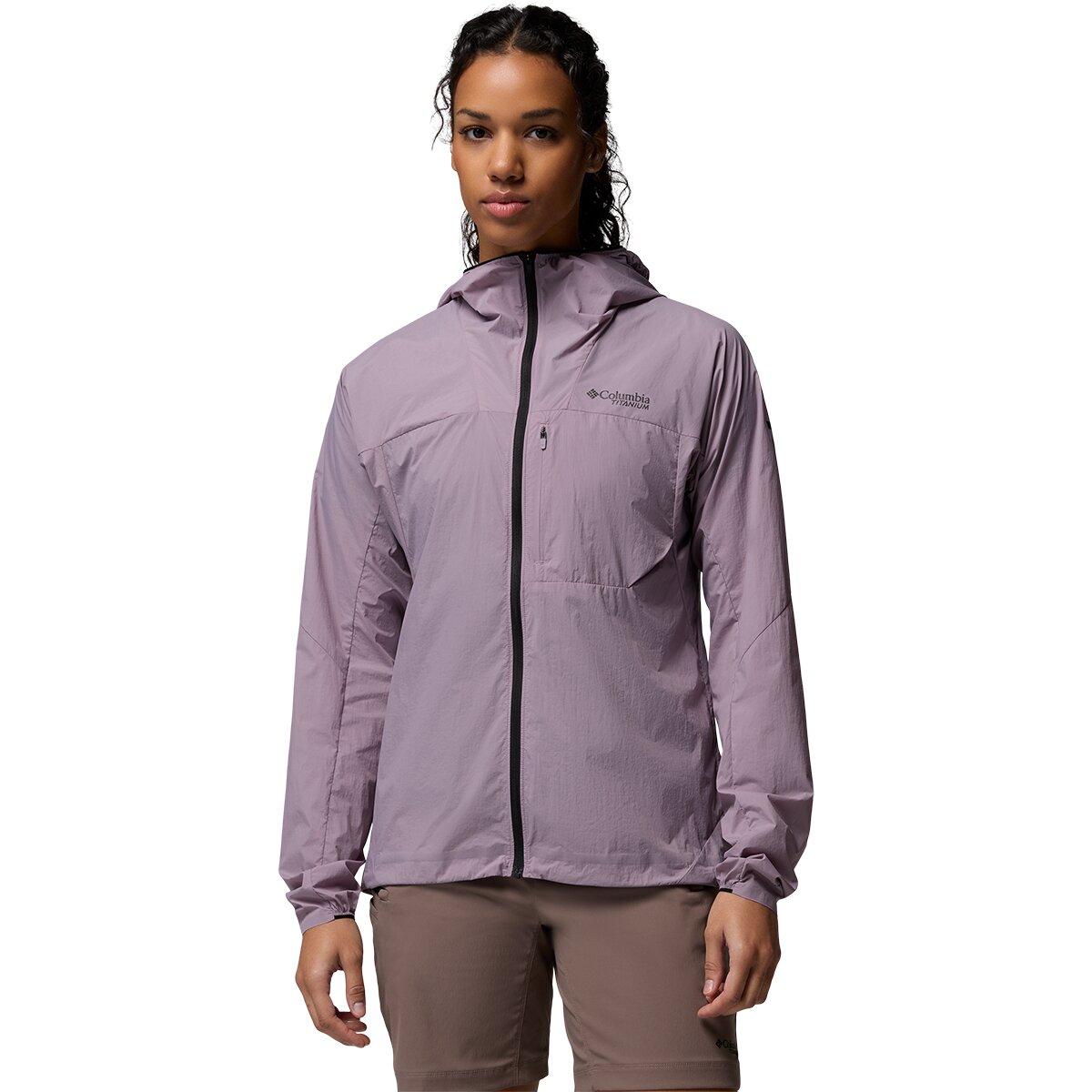 Columbia Women's Khyex Pro Wind Jacket in Shale Purple - Size: Large