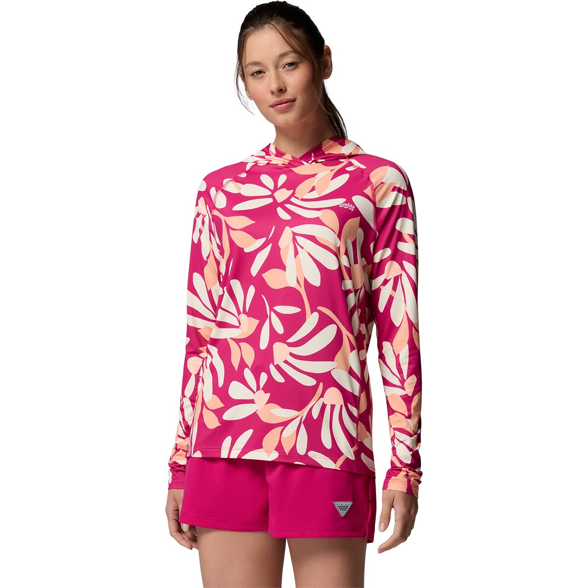Columbia Women's PFG Super Solar Stream II Hoodie in Petals - Size: XS