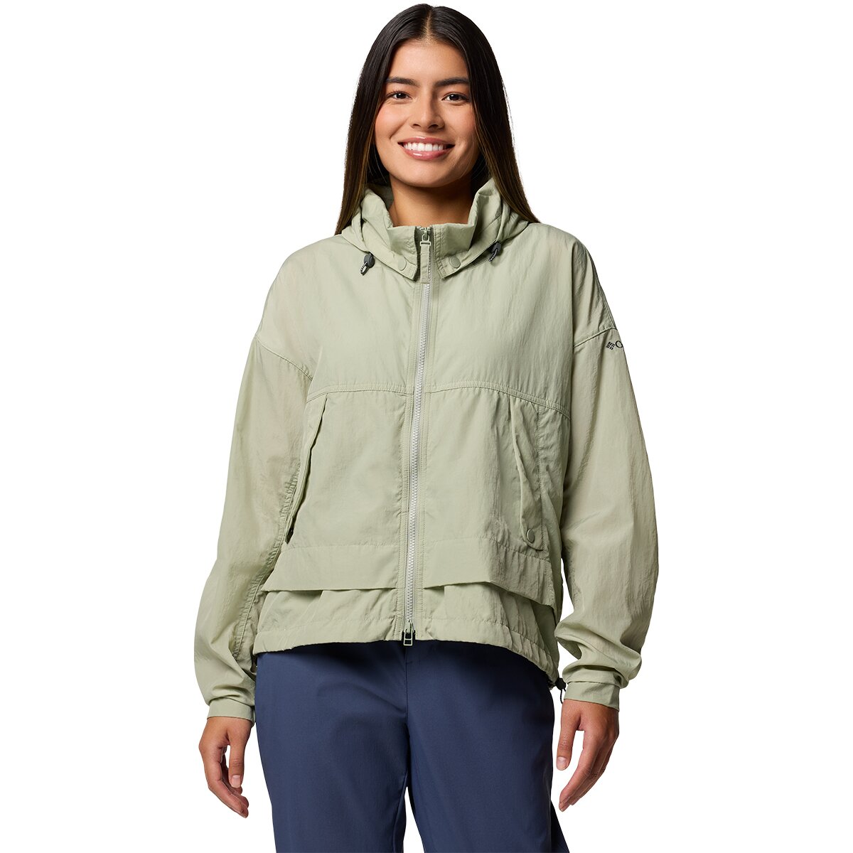 Columbia Women's Paracutie II Windbreaker in Safari - Size: Large