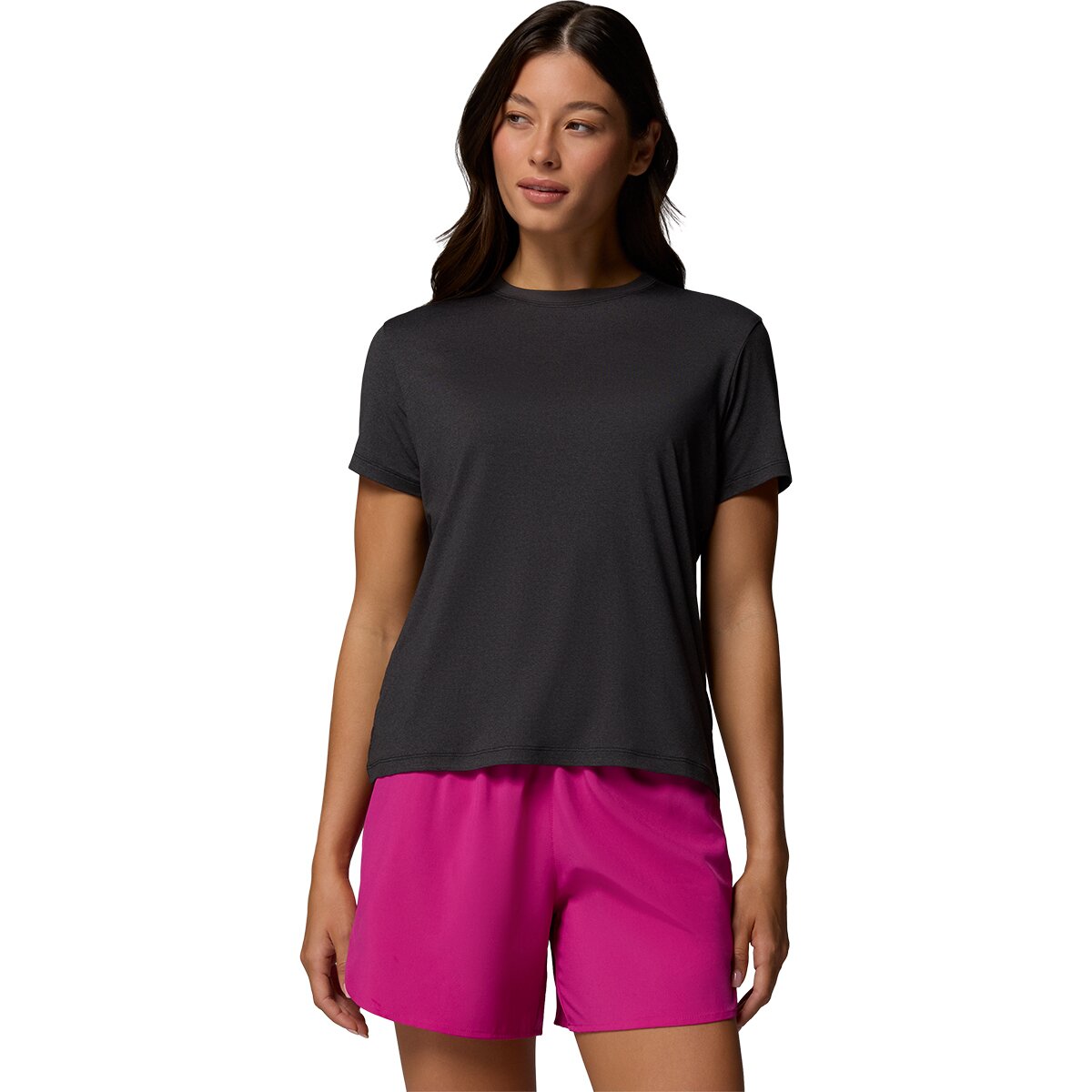 Columbia Women's Parsons Point Back Graphic T-Shirt in Black Heather / Floral Fun - Size: Large