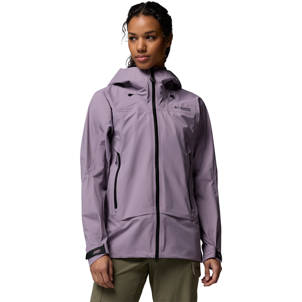 Columbia Women's Saudan Pro 3L Shell in Shale Purple - Size: Large