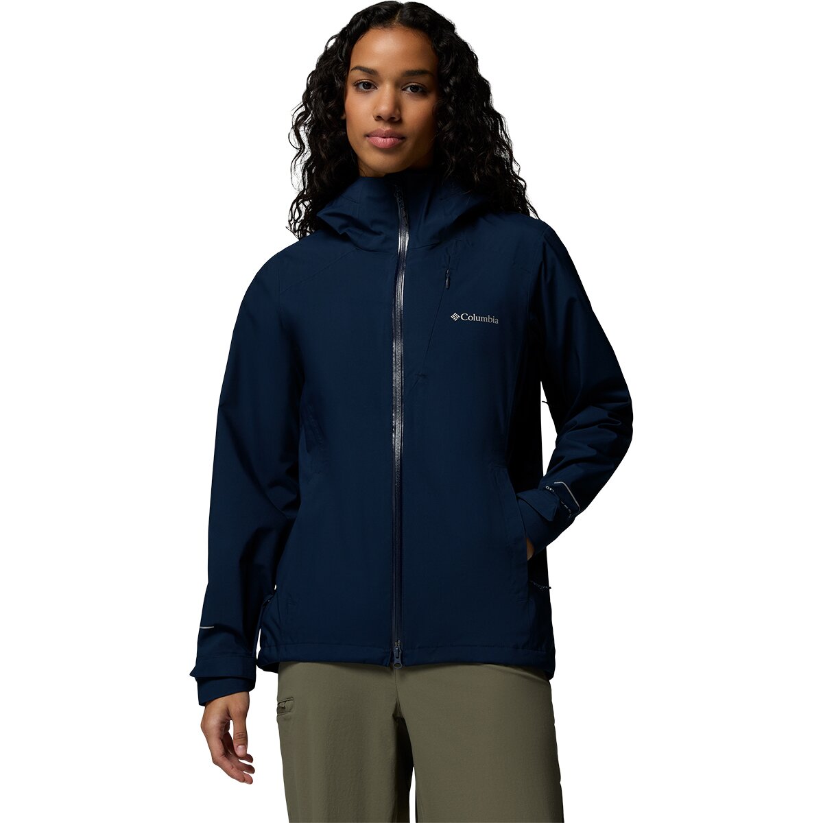 Columbia Women's Trailborne 2.5L Shell in Collegiate Navy - Size: Large