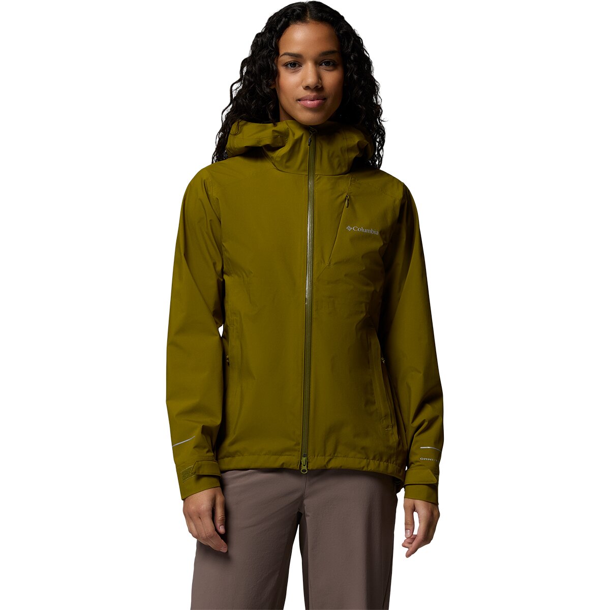 Columbia Women's Trailborne 2.5L Shell in Mossy Green - Size: Large