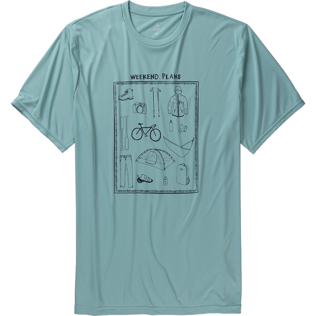 Coalatree Coalatree Quick Dry Short-Sleeve T-Shirt - Unisex in Aquifer - Size: XXL - $24.50 at Steep and Cheap